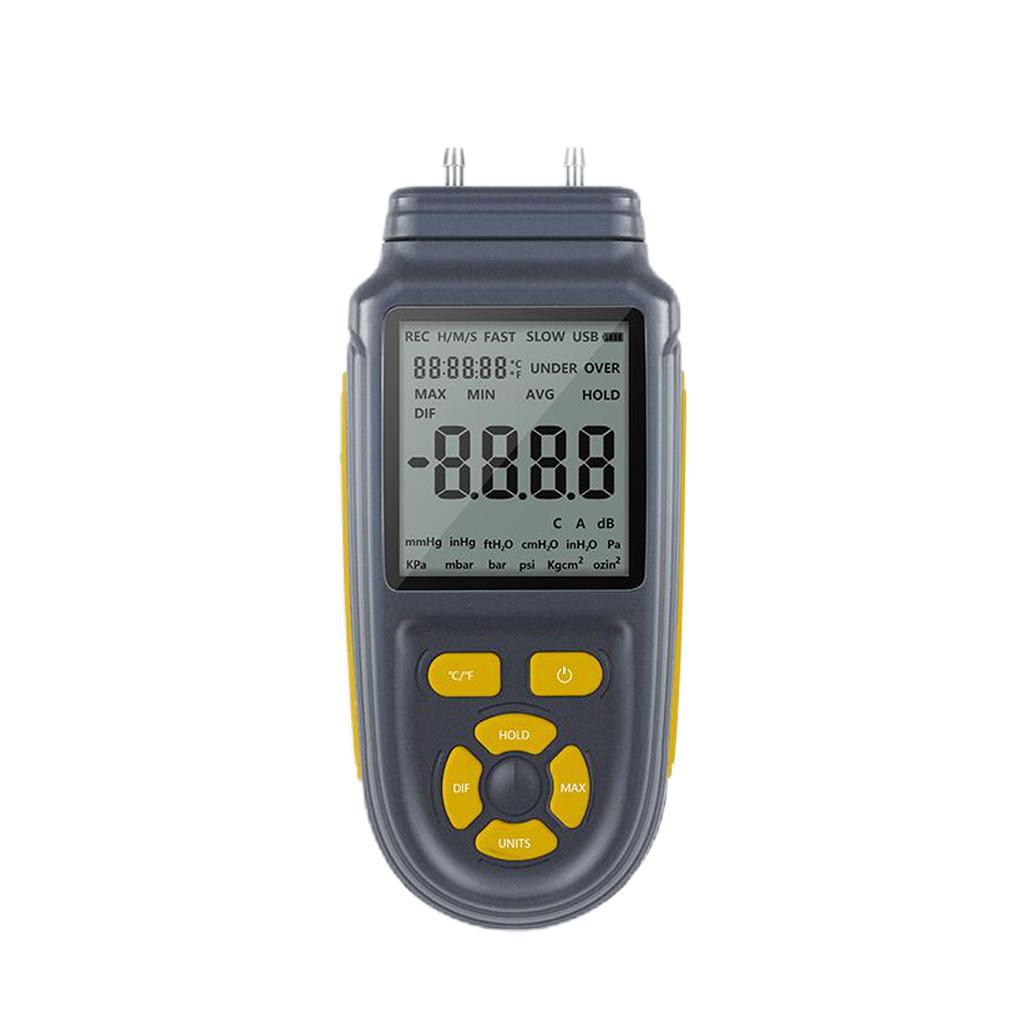 Differential Pressure Meter Low Pressure Measurer Digital Manometer
