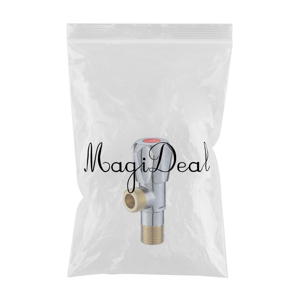 Bathroom Basin Faucet Valve G1/2 Thread Filling Valve for Toilet Accessories Red