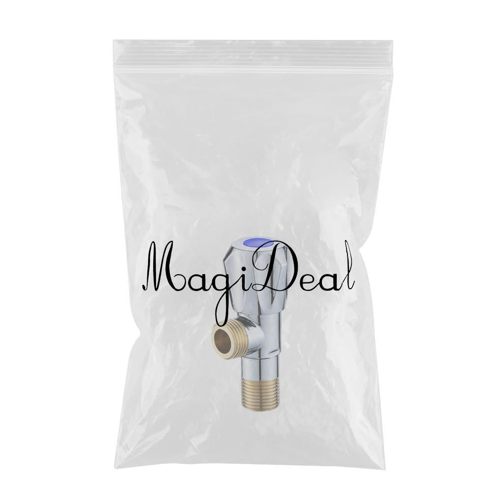Bathroom Basin Faucet Valve G1/2 Thread Filling Valve for Toilet Accessories Blue