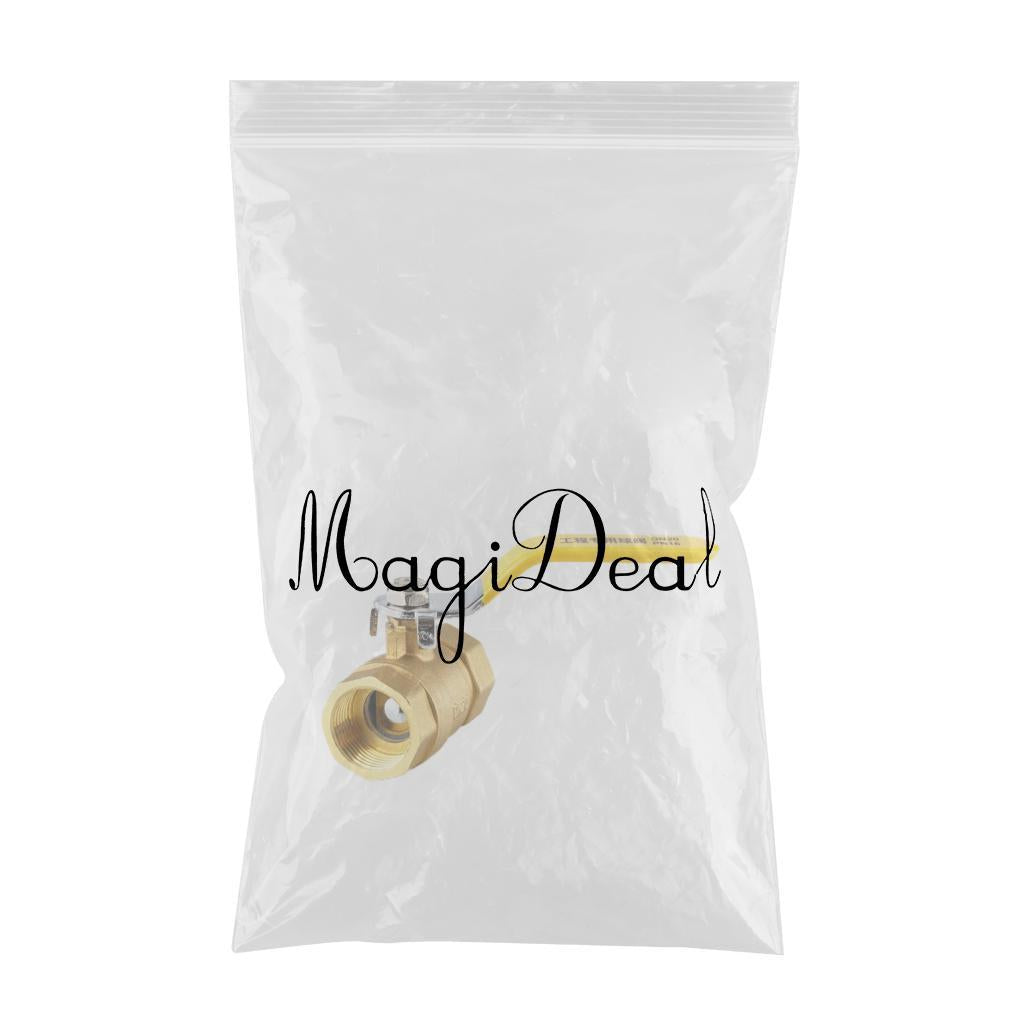 Manual Brass Ball Valve Two-Way Water Oil Air Gas Fuel Line Thread for Pumps DN20