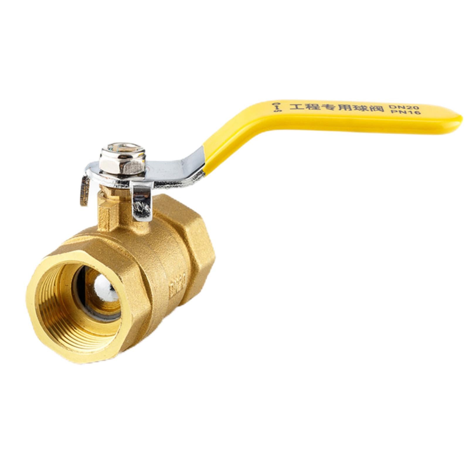 Manual Brass Ball Valve Two-Way Water Oil Air Gas Fuel Line Thread for Pumps DN25