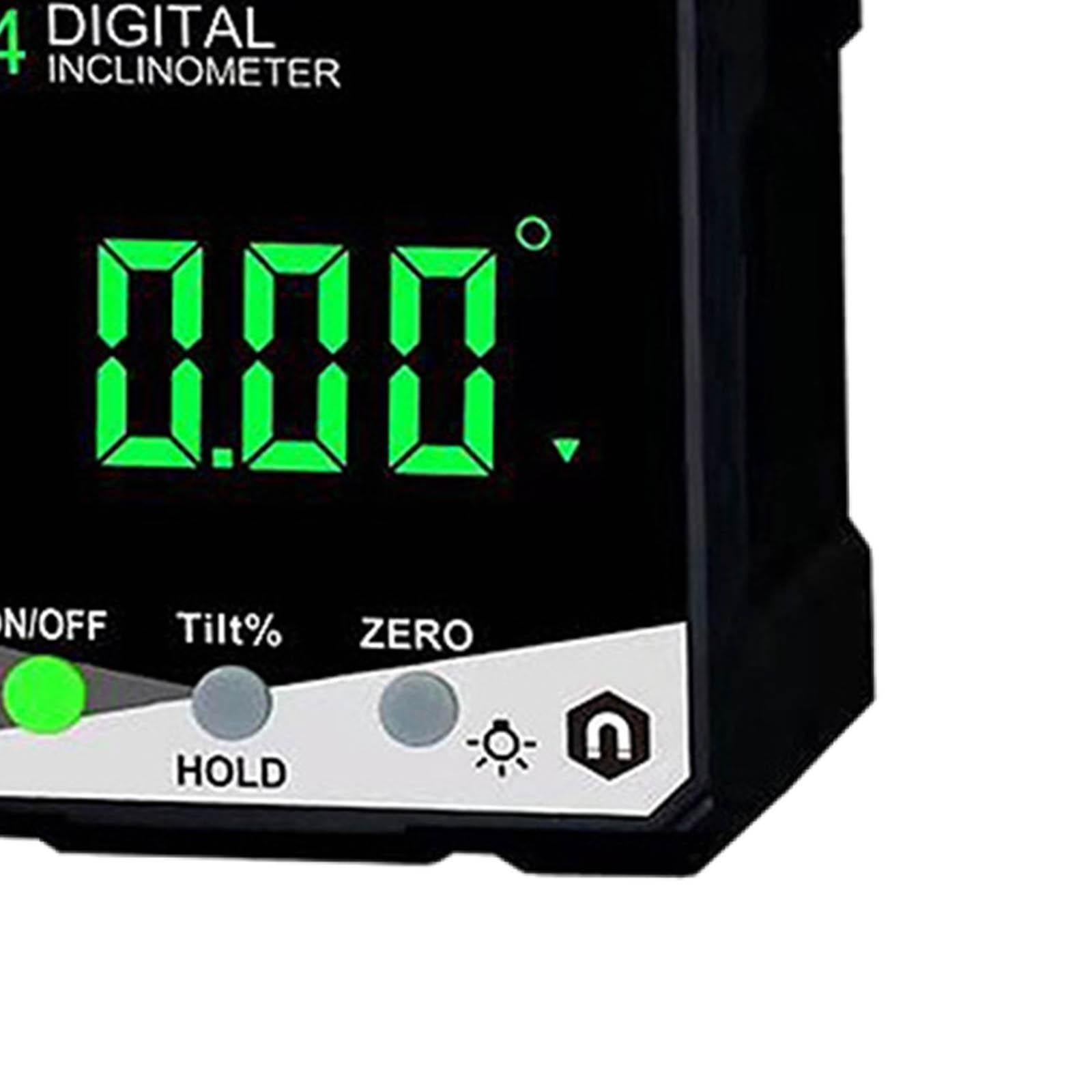 Portable Level and Angle Gauge LCD Backlight for Plumbing Woodworking