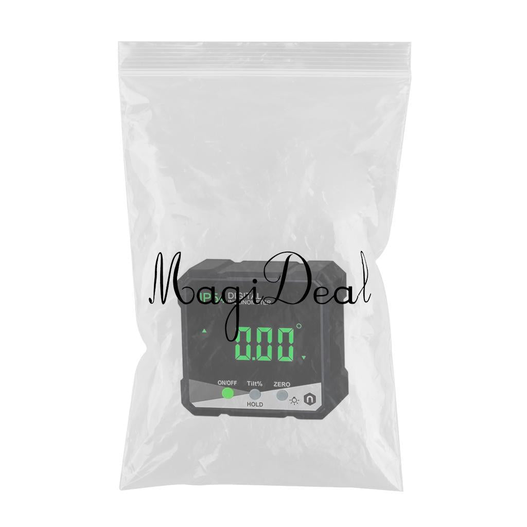 Portable Level and Angle Gauge LCD Backlight for Plumbing Woodworking