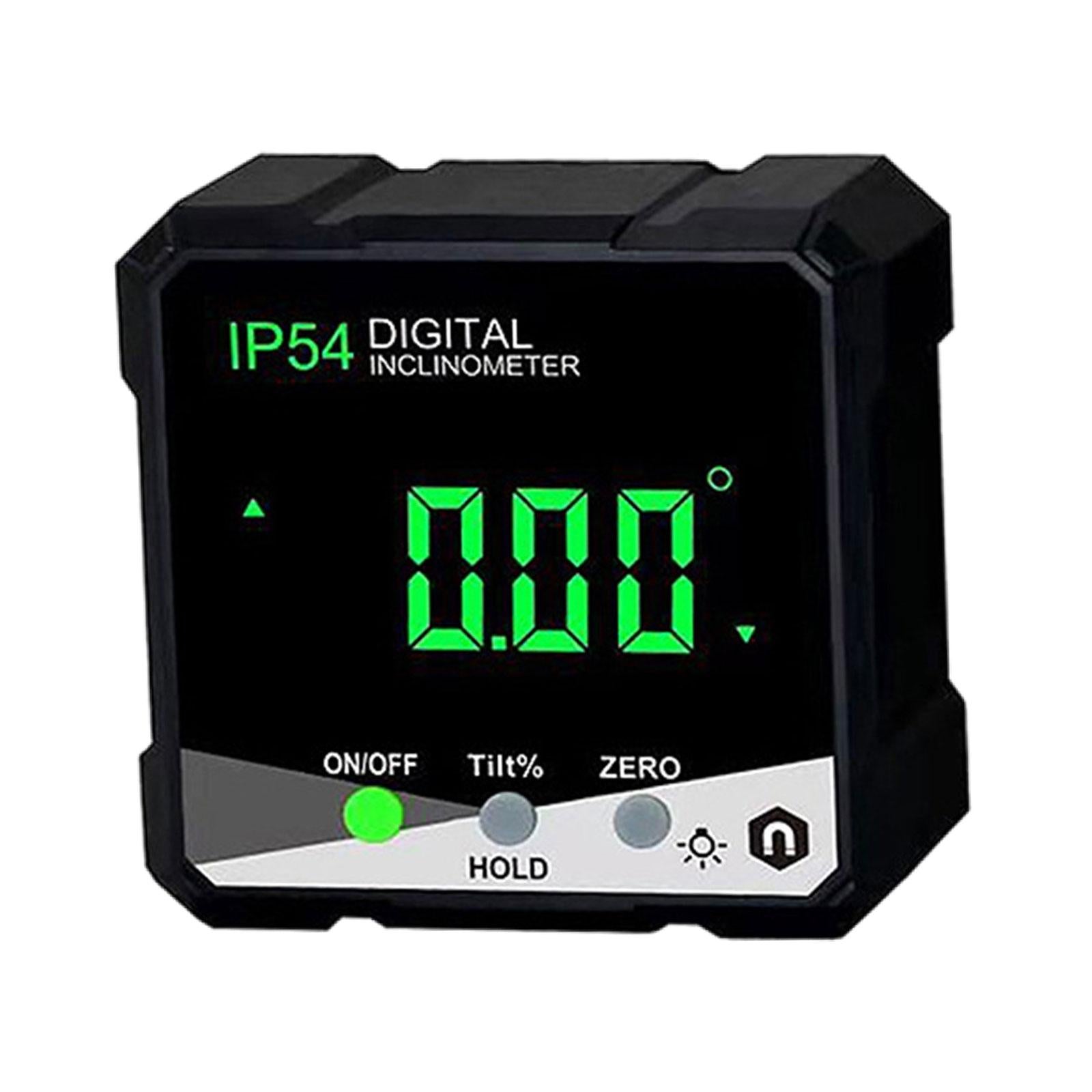 Portable Level and Angle Gauge LCD Backlight for Plumbing Woodworking