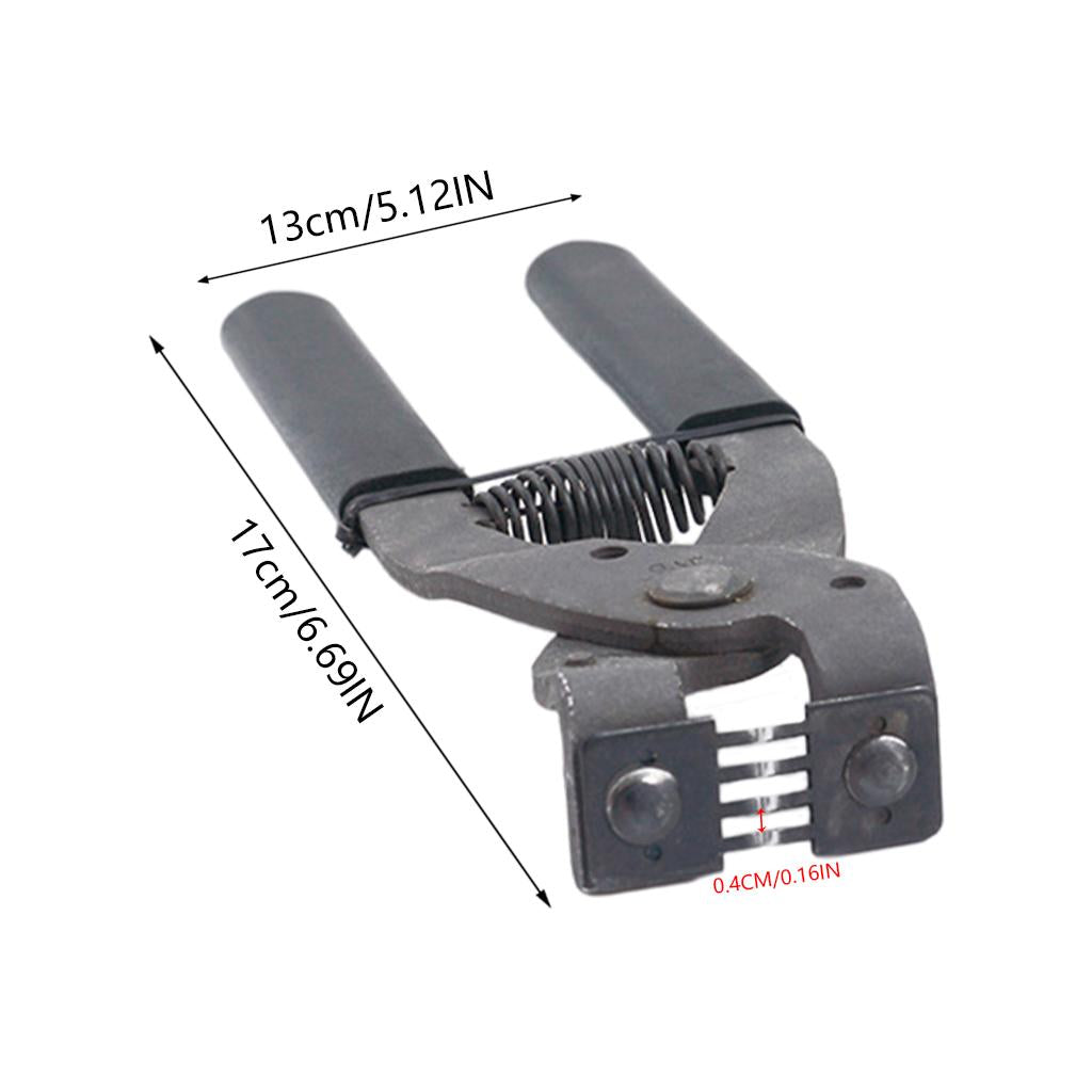 Leather Hole Punch Plier Silent Leather Hand Pliers for Dog Collars black