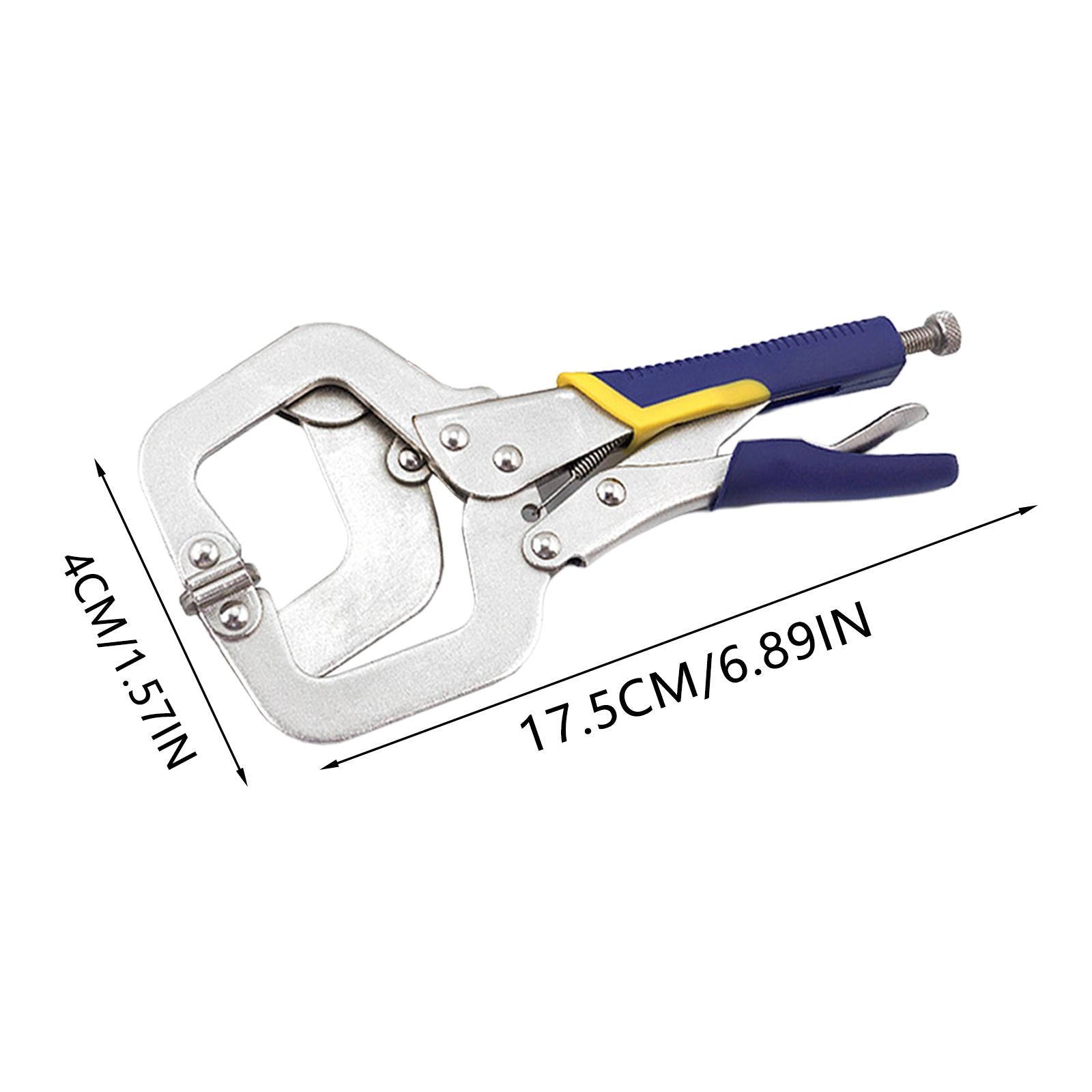3 Pieces Locking Pliers C-Type Pliers Equipment for Household 6/9/11inch