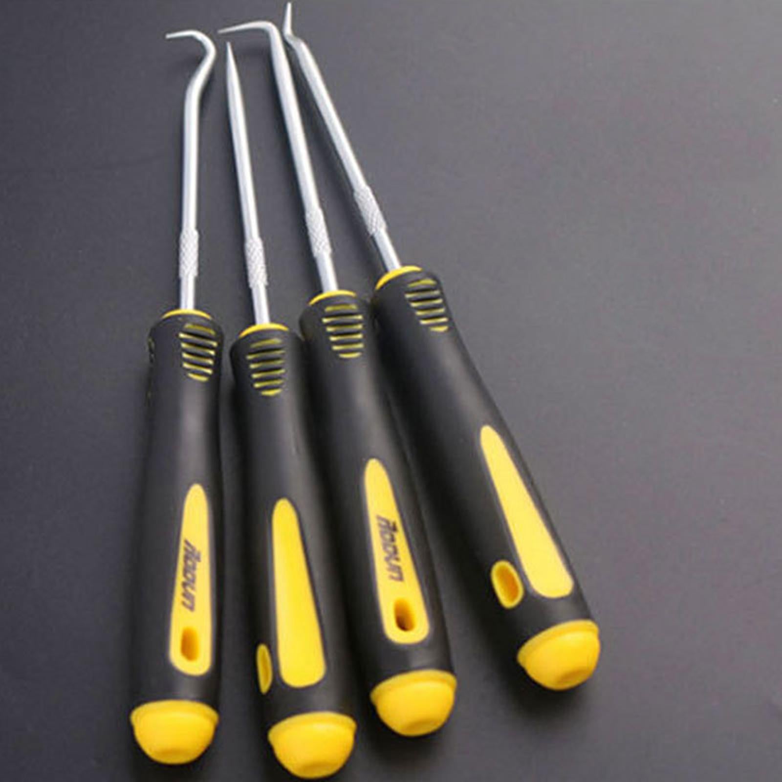 Oil Seal Remover Screwdriver Gasket Puller for Industrial Automobile Home Black Yellow