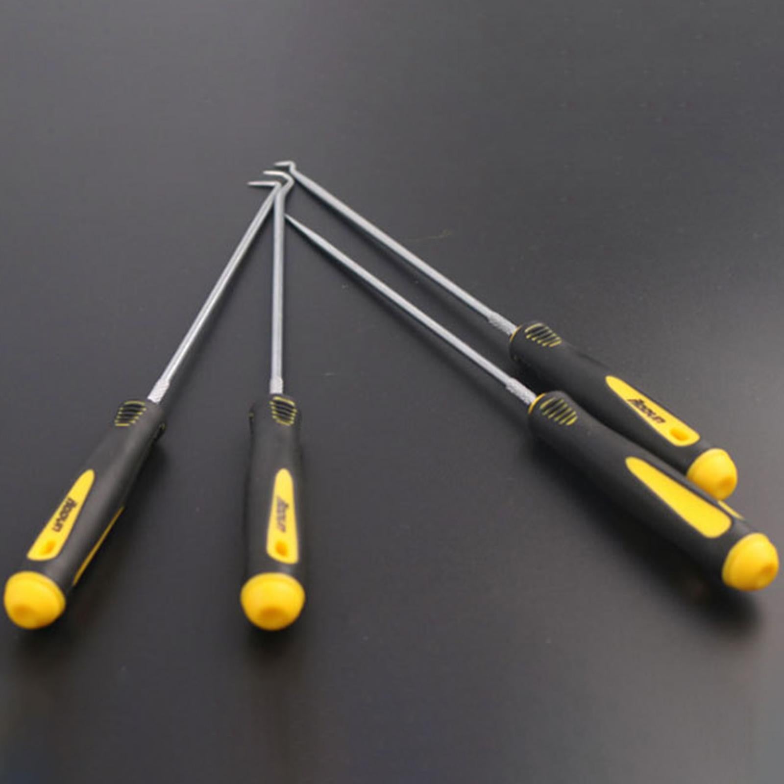 Oil Seal Remover Screwdriver Gasket Puller for Industrial Automobile Home Black Yellow