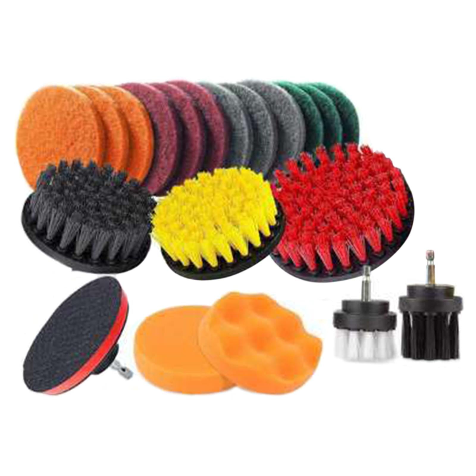 22 Pieces Drill Brush Kit Replacement Scrubber for Household Floor Shower