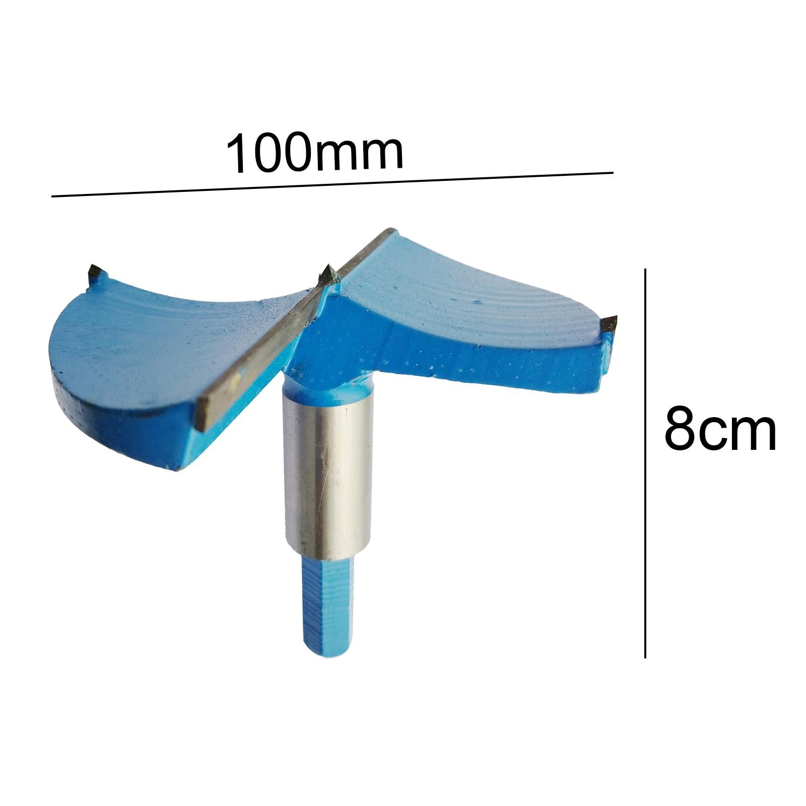 Drill Bits 100mm Wood Hole Saw Auger Opener Hexagon Shank Blue Replacement