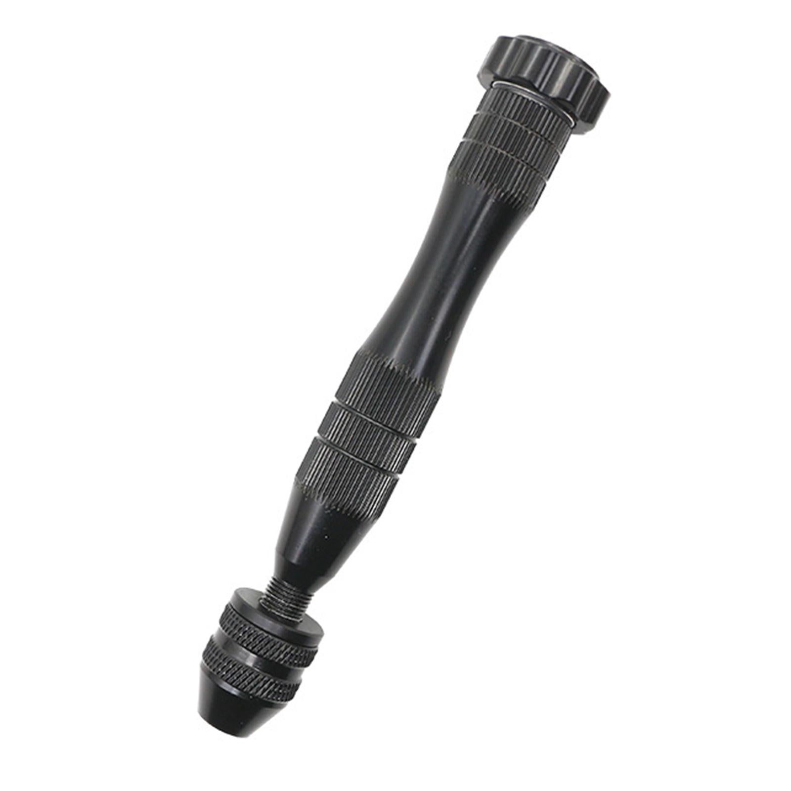 Pin Vise Hand Drill Bits Manual Drill Rotary Tool for Woodworking Diamond Black