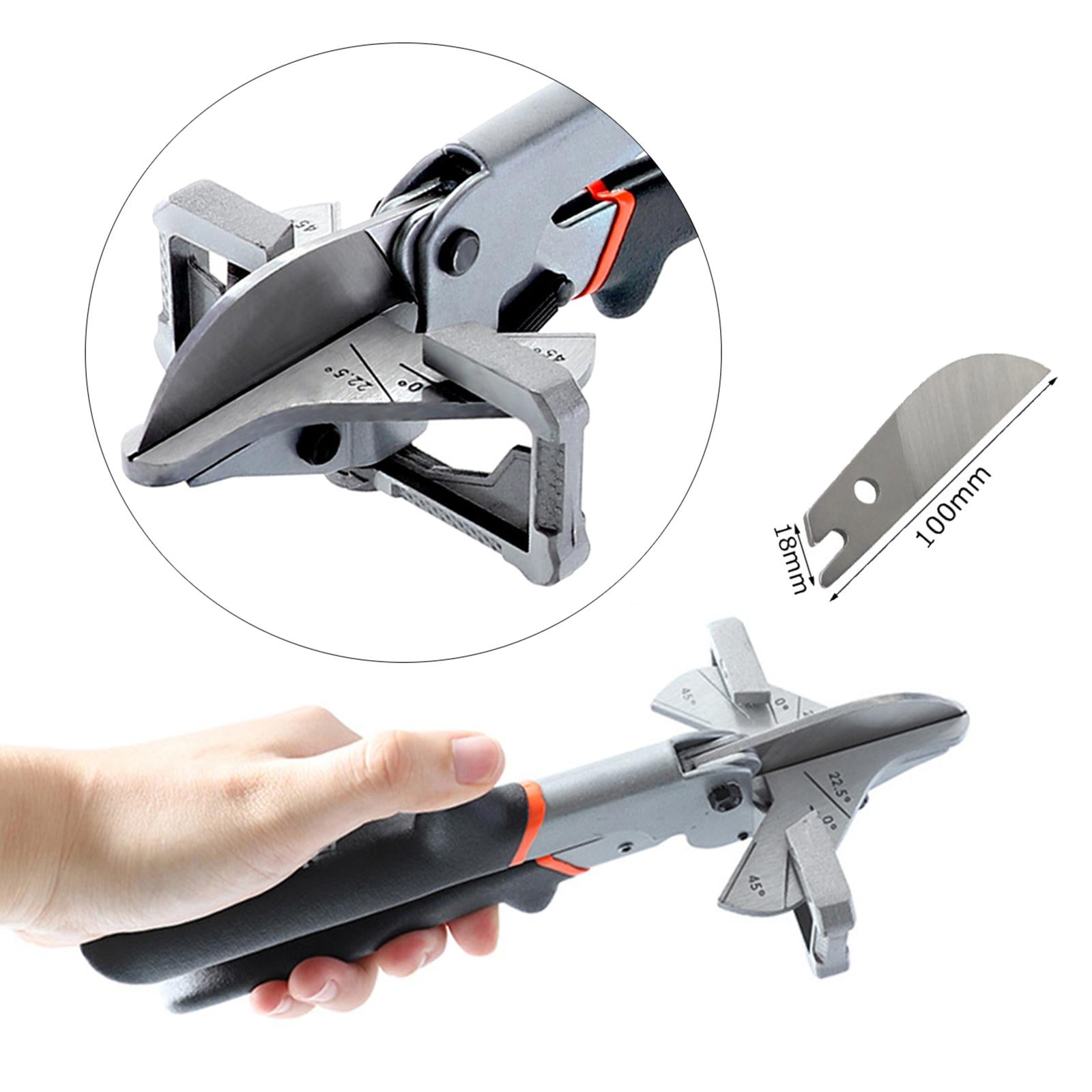 9inch Angle Scissors 0 to 135Degree for Hose Clamps PVC Pipe Soft Wood