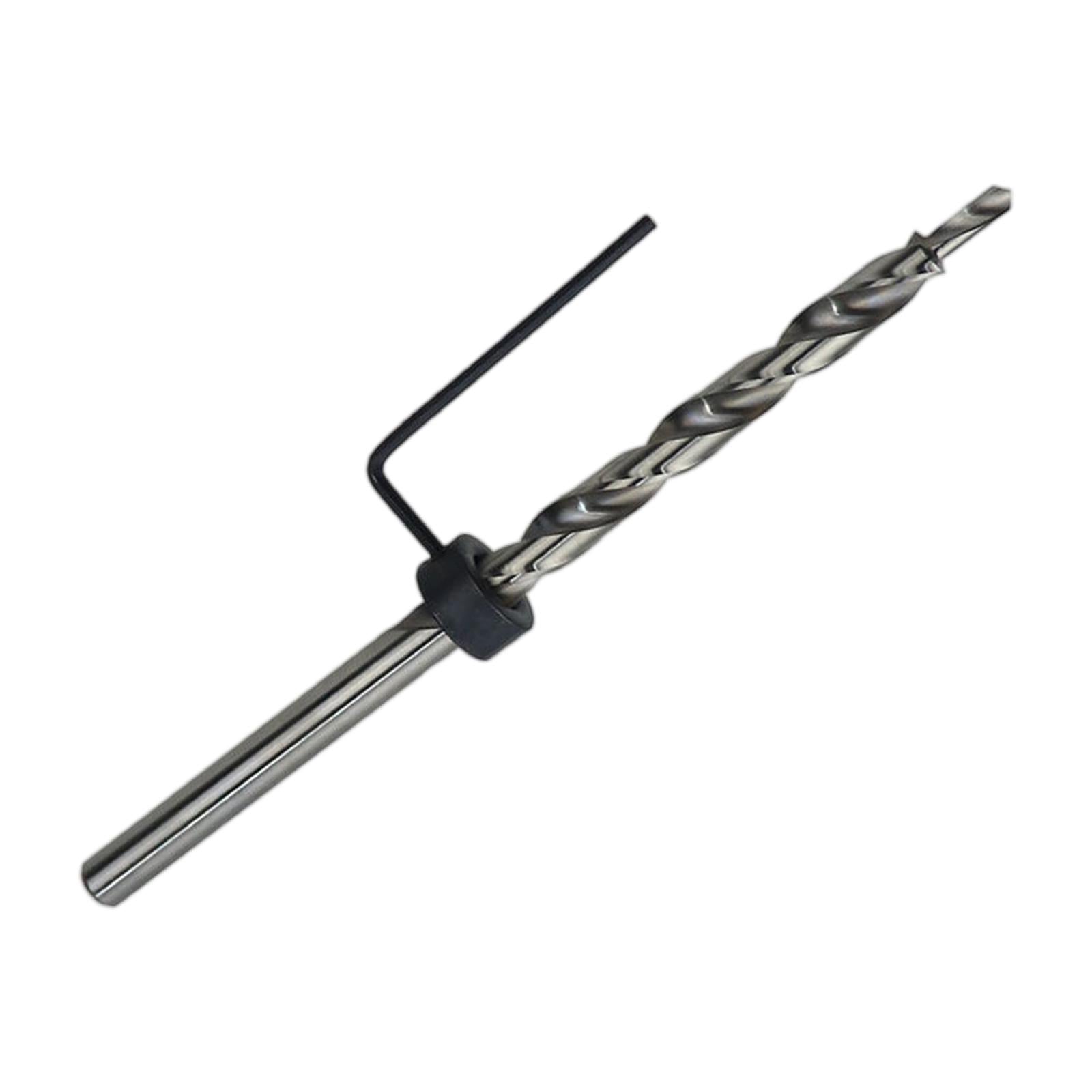 HSS Twist Step Drill Bit Round Shank with Stop Collar for DIY Power Tools 9.5mm