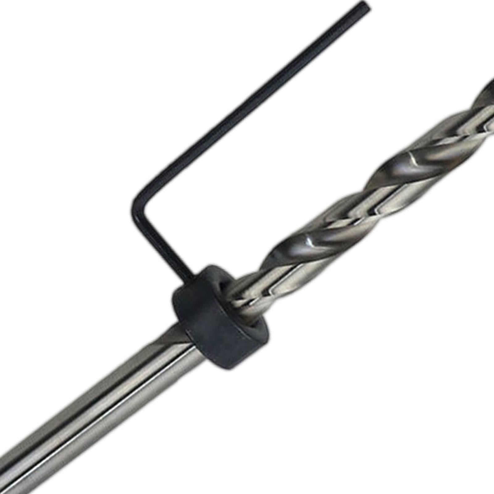 HSS Twist Step Drill Bit Round Shank with Stop Collar for DIY Power Tools 9.5mm