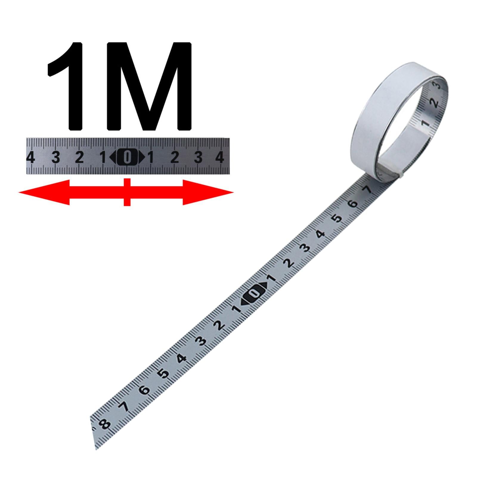 Woodworking Self Adhesive Tape Measure Workbench Ruler Middle 1M