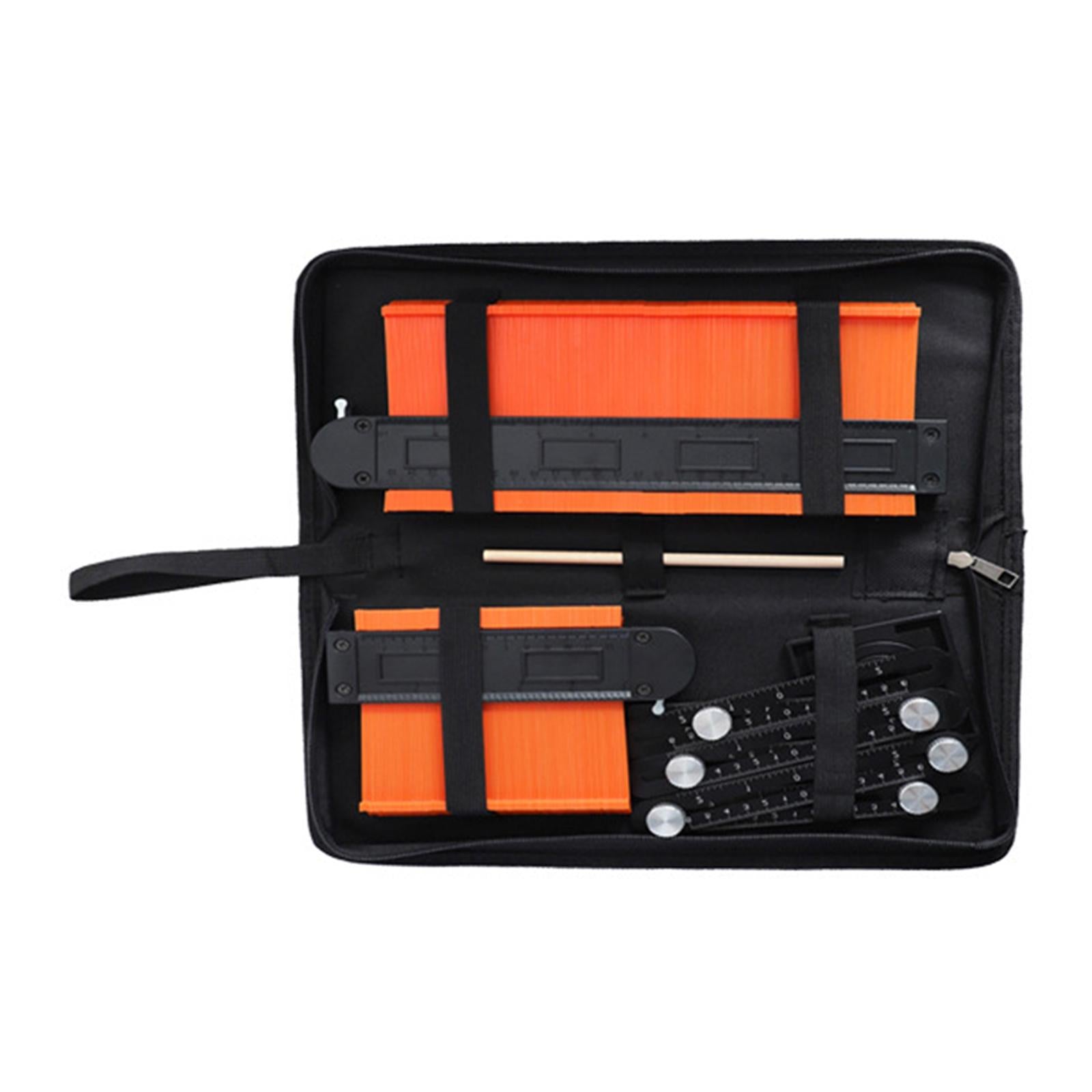 5/10 inch Contour Gauge Profile Tool Kit Precisely Shape Duplicator Orange
