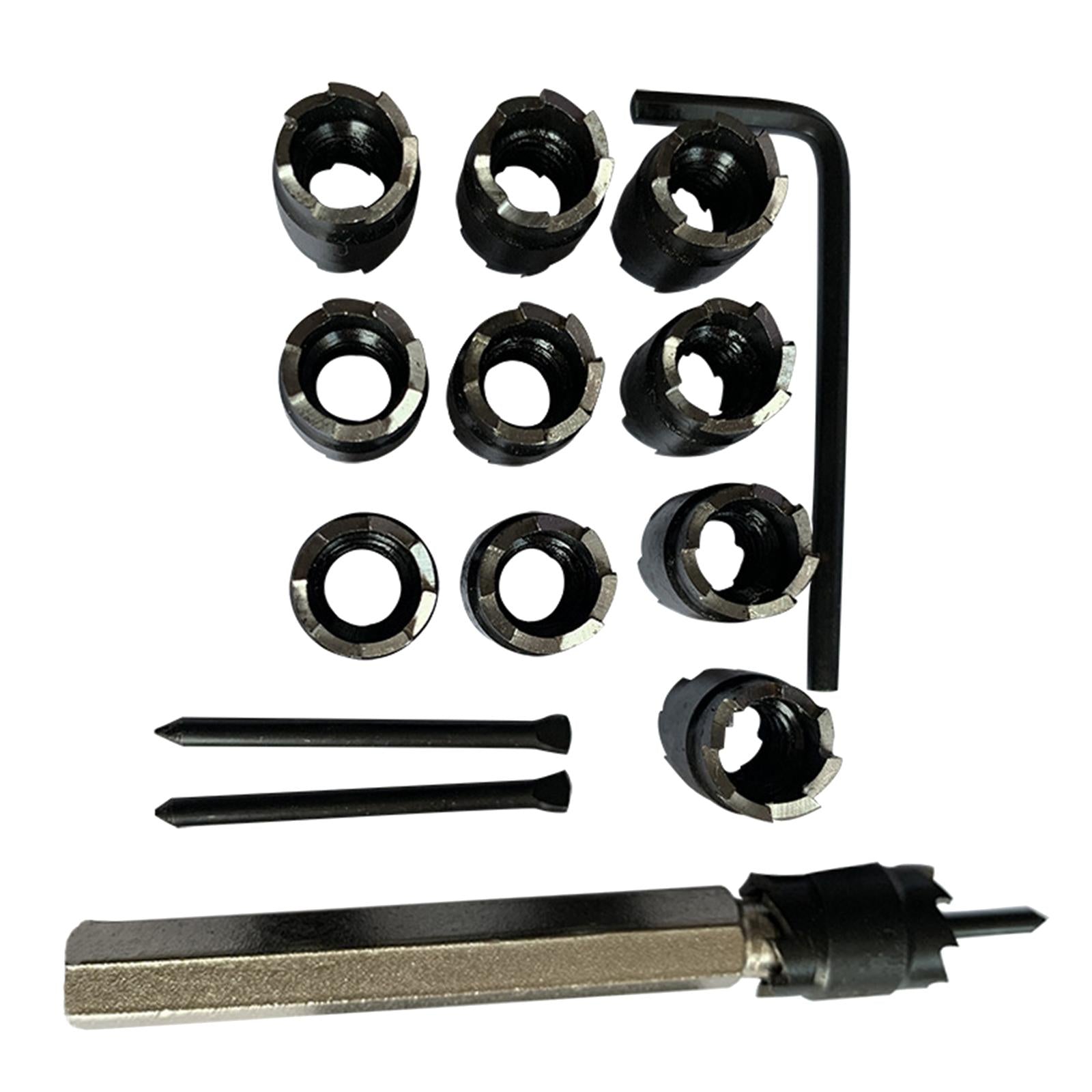 13pcs 3/8 Double Sided Rotary Spot Weld Cutter Remover Sheetmetal Drill Bit"