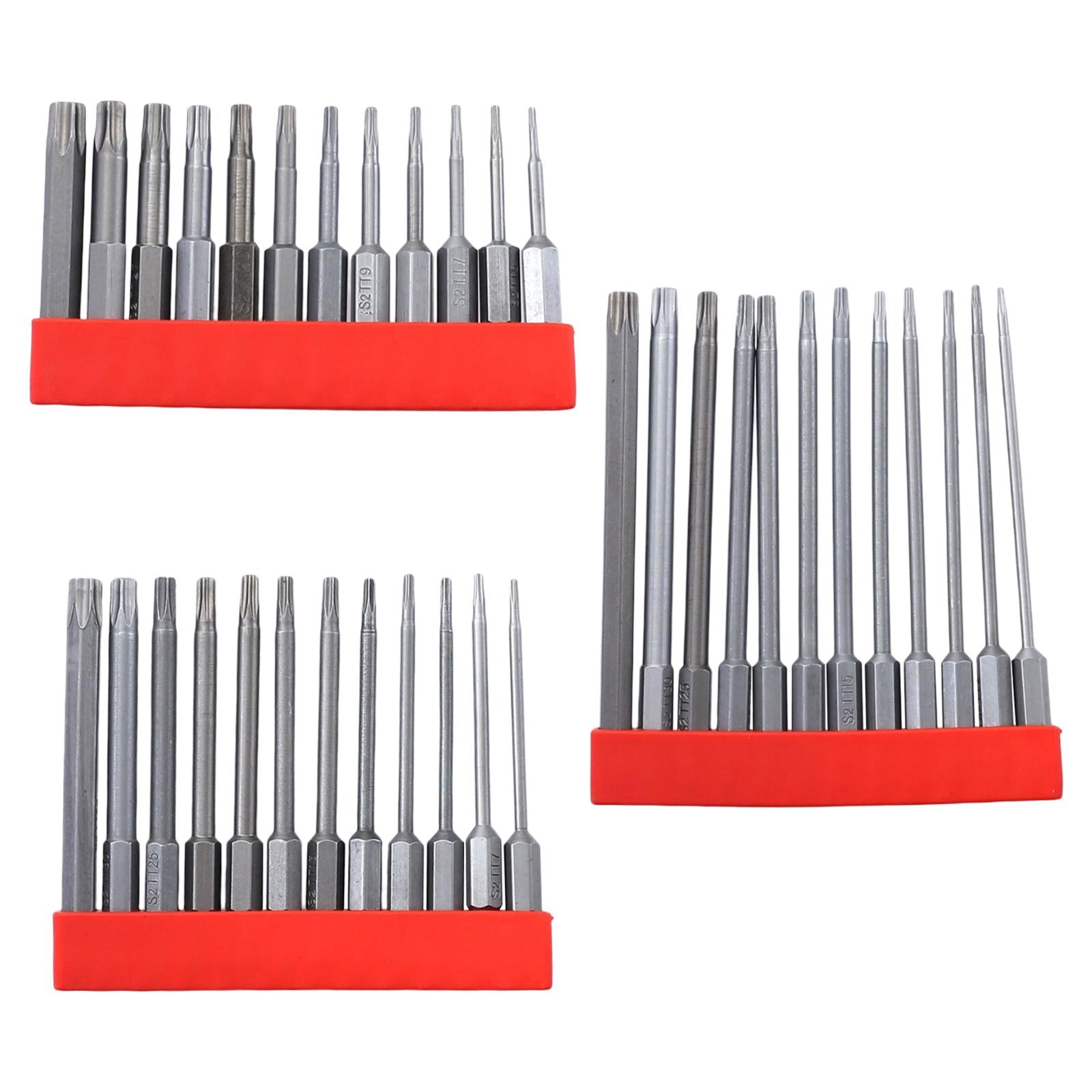 12 Pieces Hollow Rings Wrench Bit Set S2 Alloy Steel Metric for Metalworking 50mm