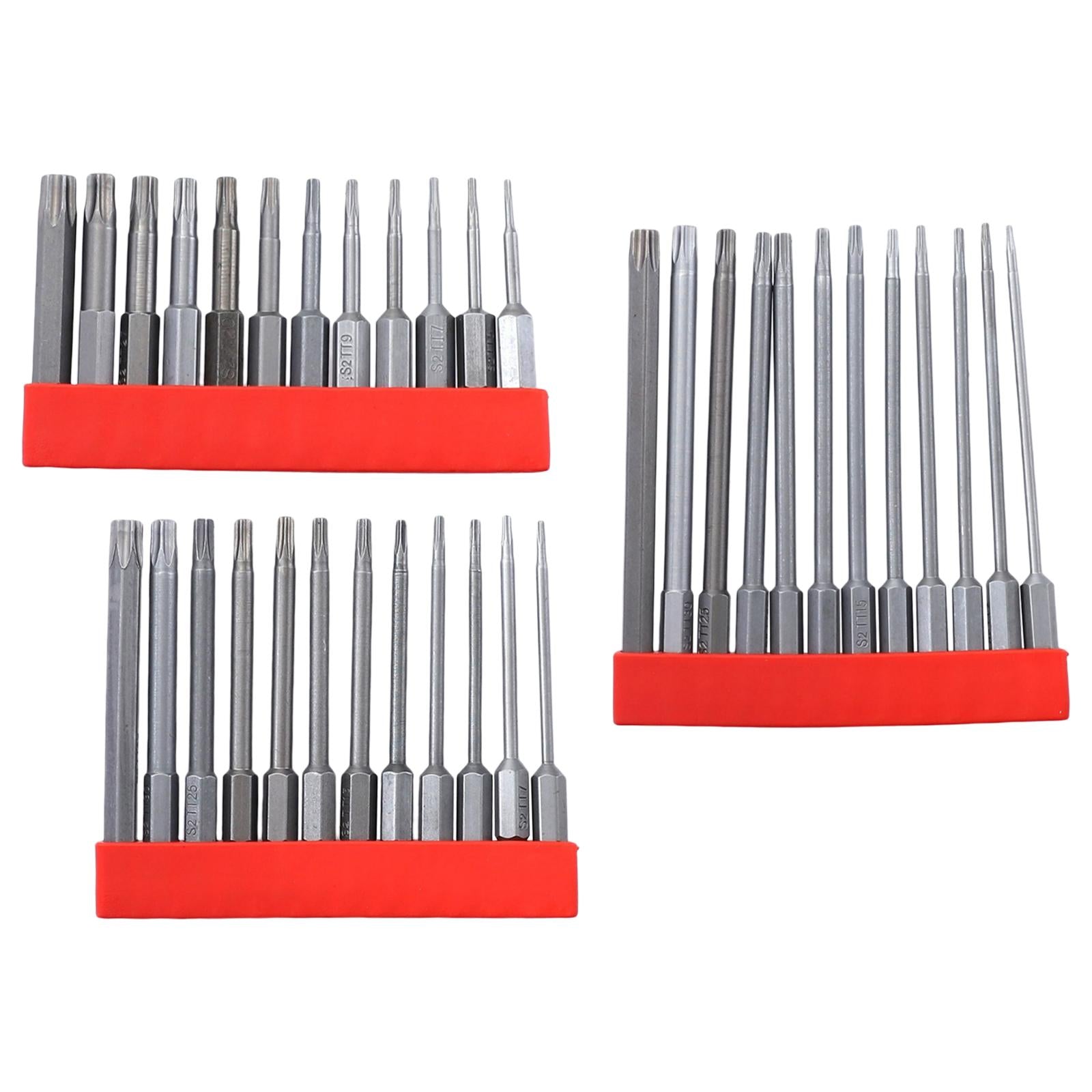 12 Pieces Hollow Rings Wrench Bit Set S2 Alloy Steel Metric for Metalworking 50mm