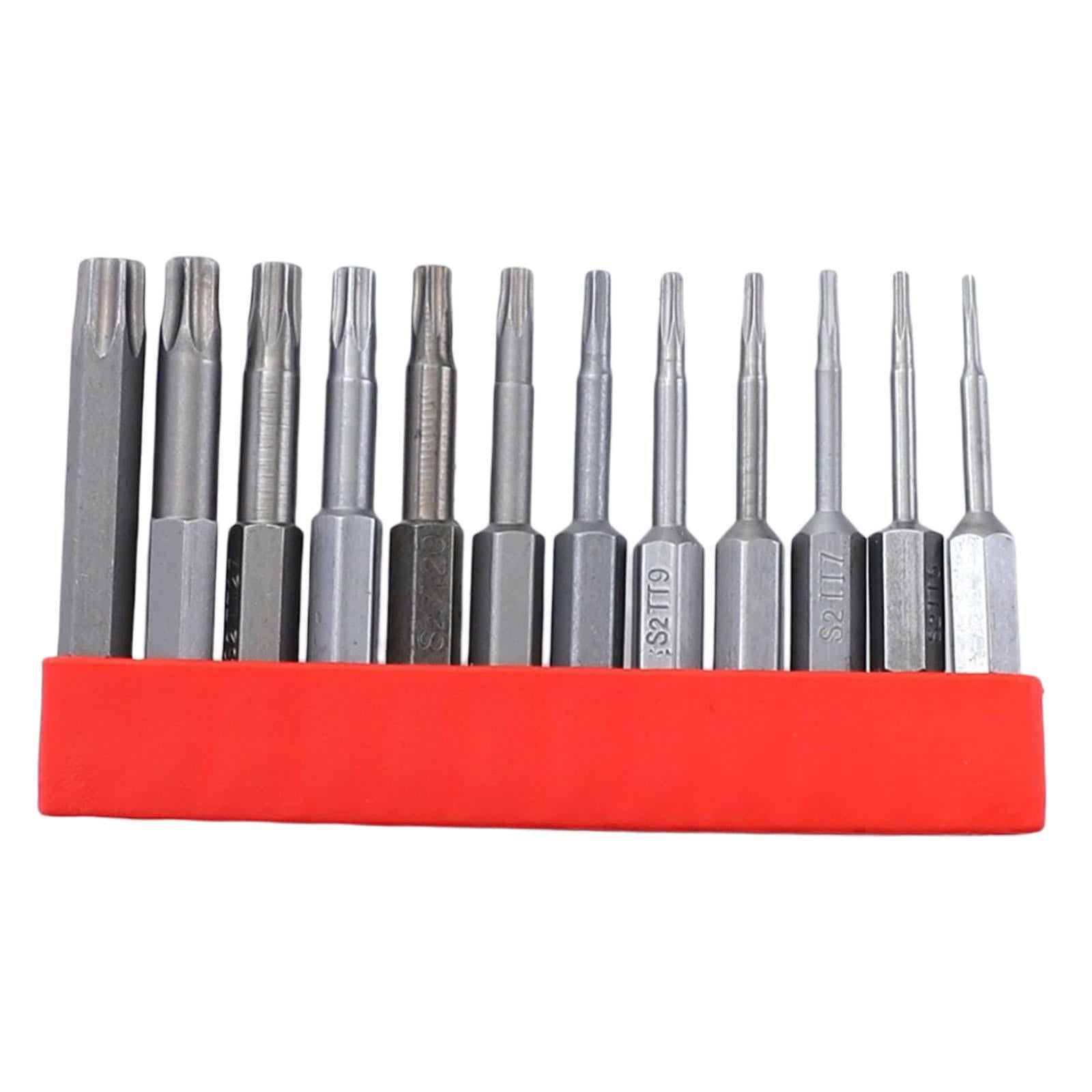 12 Pieces Hollow Rings Wrench Bit Set S2 Alloy Steel Metric for Metalworking 50mm