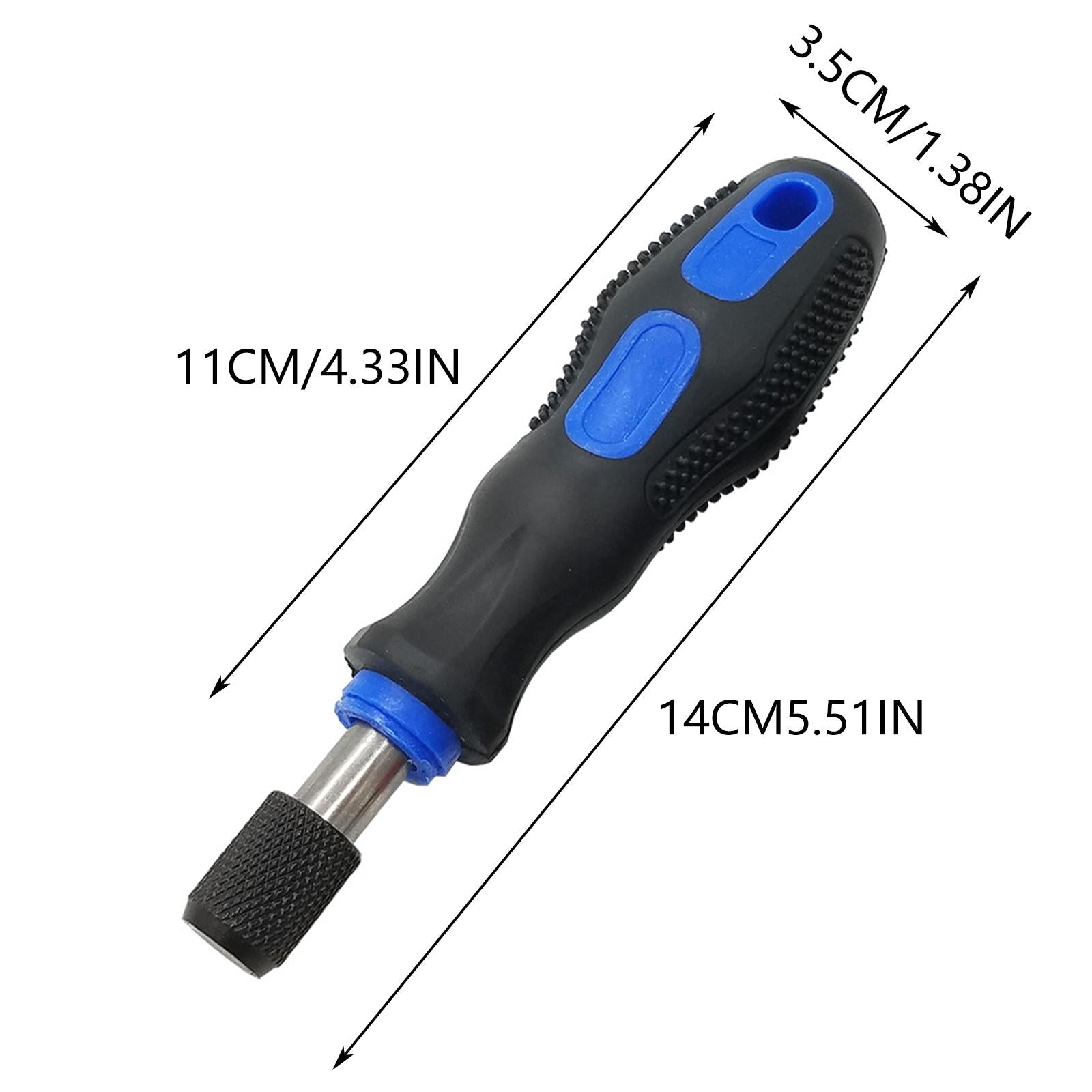 Magnetic Bit Holder Non-Slip Chrome Vanadium Alloy Steel for Drills Head Blue