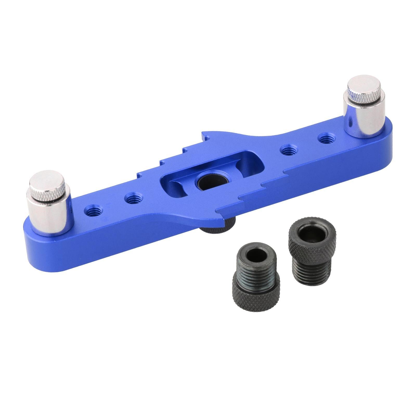 2-In-1 Vertical Pocket Hole Jig Hole Puncher 6mm/8mm/10mm for Carpenter Blue