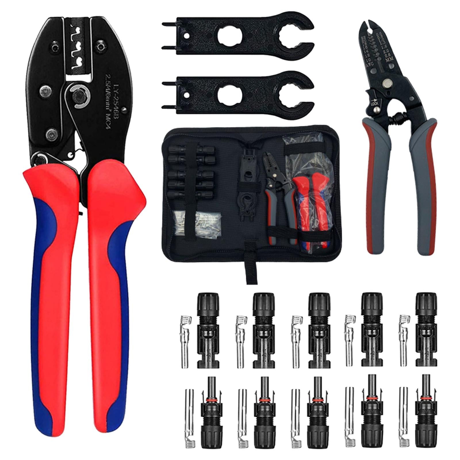 Crimping Pliers Wire Cutters Ratcheting Wire Crimper Tool 1Set B