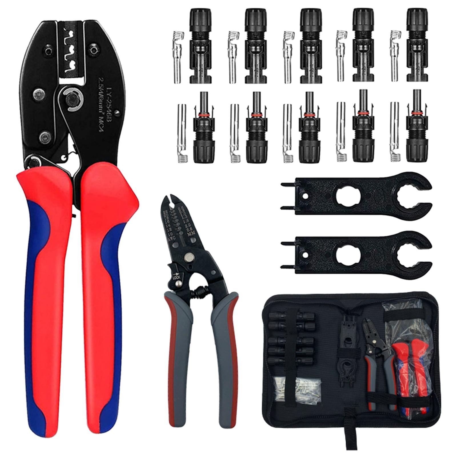 Crimping Pliers Wire Cutters Ratcheting Wire Crimper Tool 1Set B