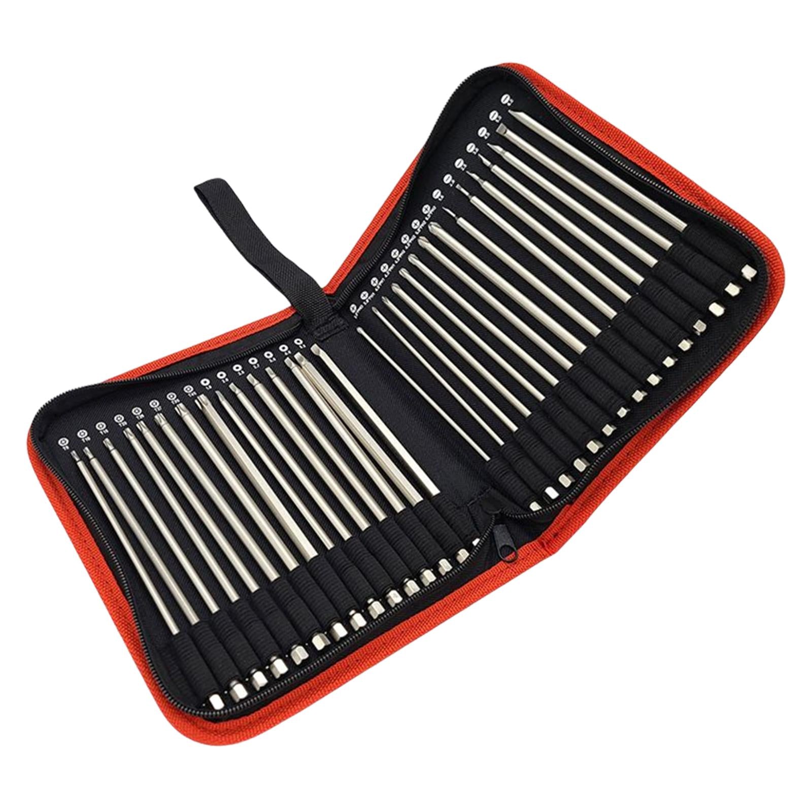 30pc Hex Head Long Allen Bit Set Quick Connect Shank Driver Drill Magnetic 150mm