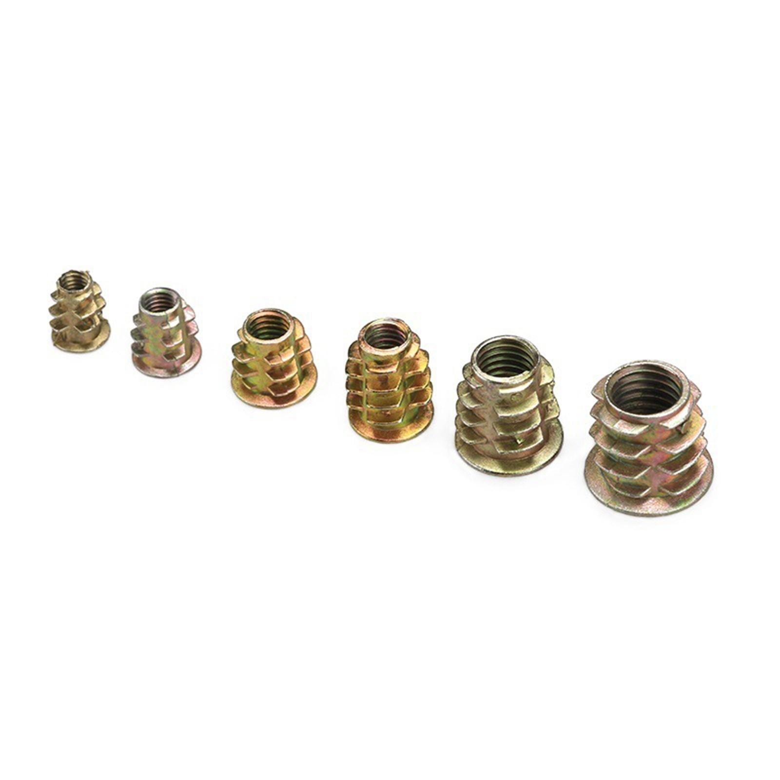 230 Pieces Threaded Insert Nuts Threaded Insert Assortment Kit for Wood