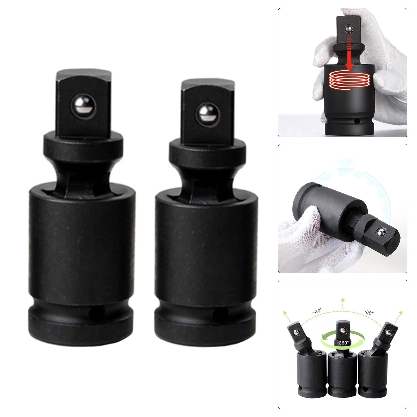 Impact Universal Joint-Socket Swivel Set Chrome Vanadium Steel Hand Tool DN20