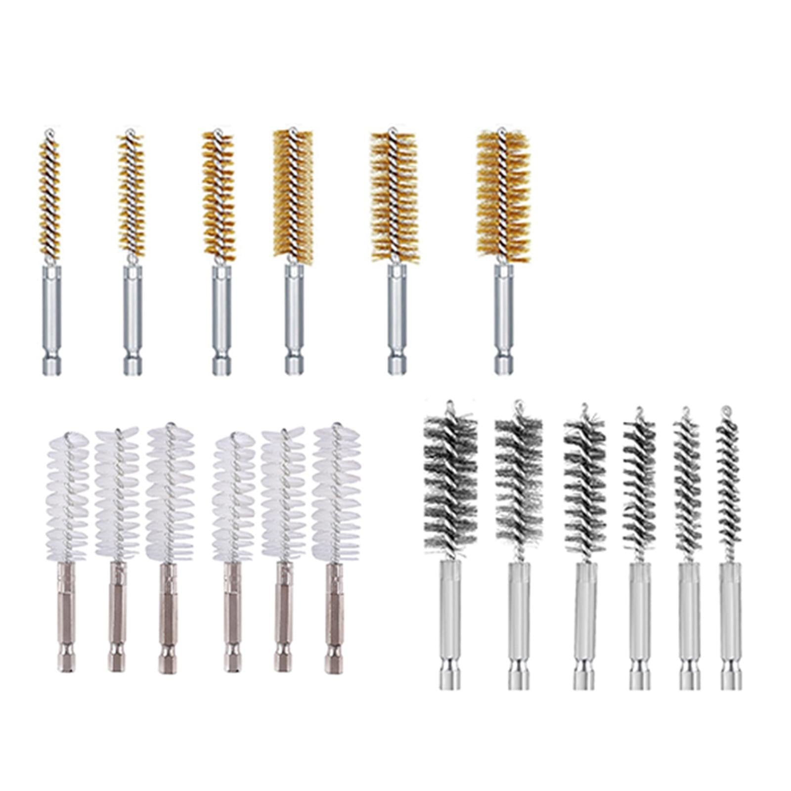 6Pcs Nylon/Stainless/Copper Brush Cleaner Tube Pipe Cleaning Stainless steel