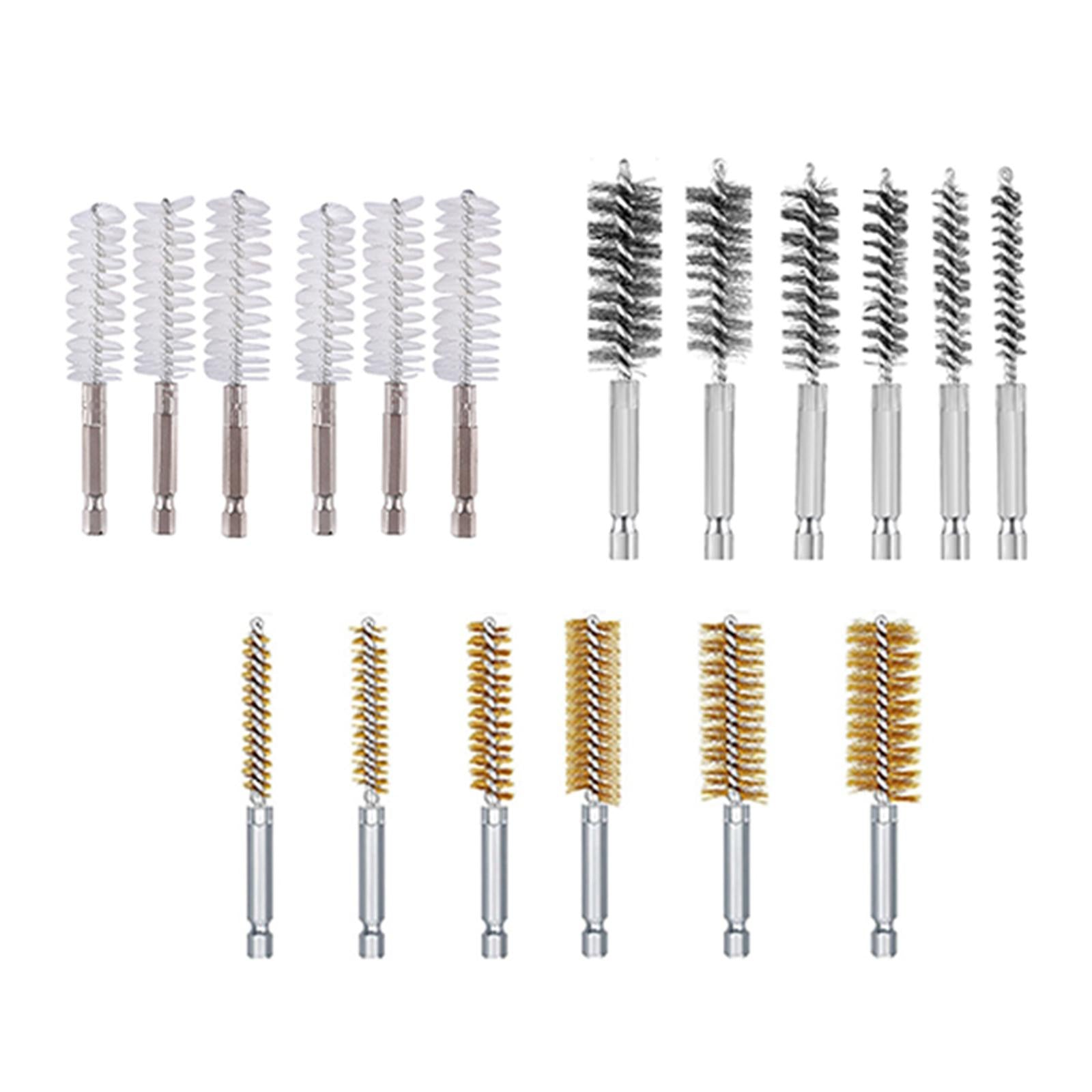 6Pcs Nylon/Stainless/Copper Brush Cleaner Tube Pipe Cleaning Stainless steel