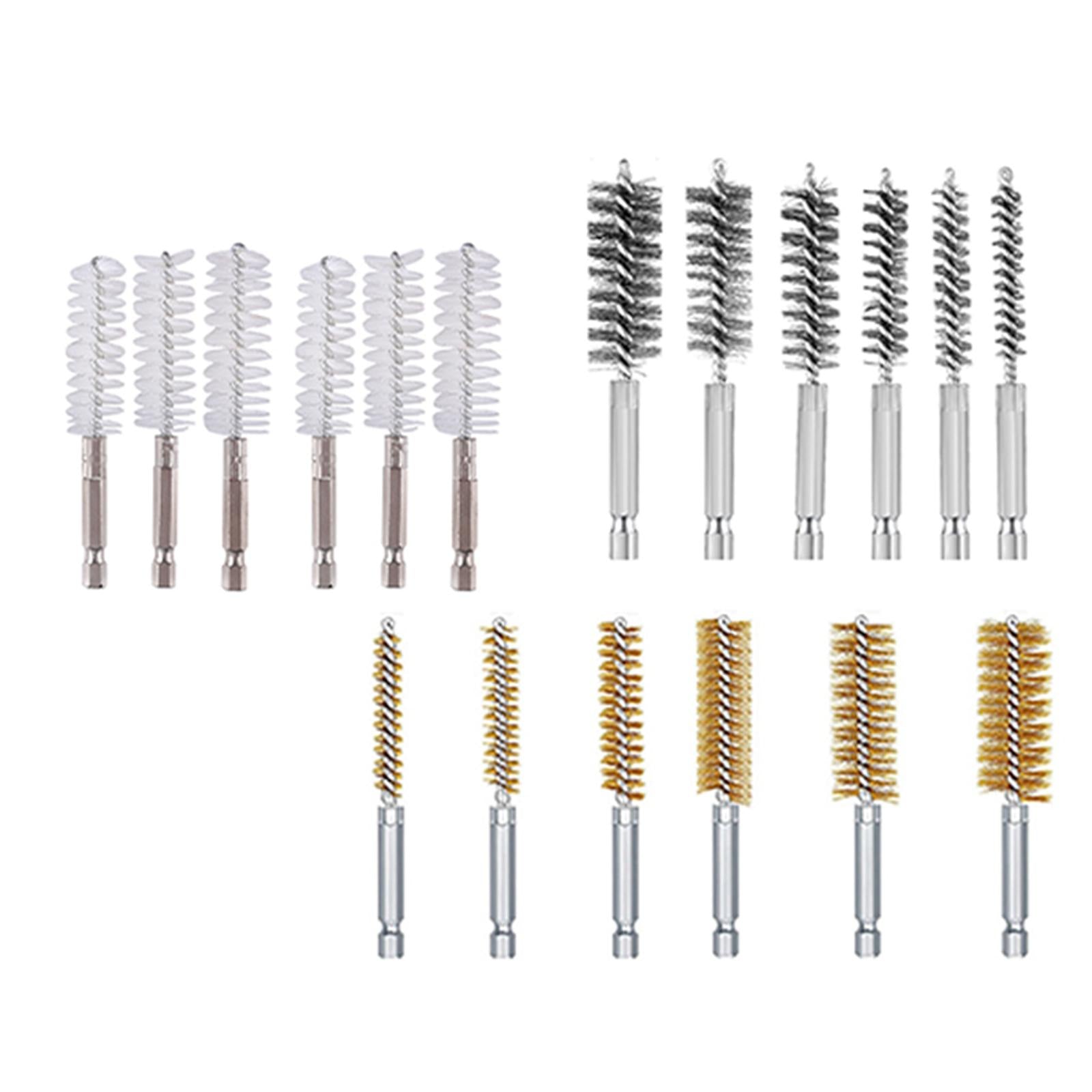 6Pcs Nylon/Stainless/Copper Brush Cleaner Tube Pipe Cleaning Stainless steel