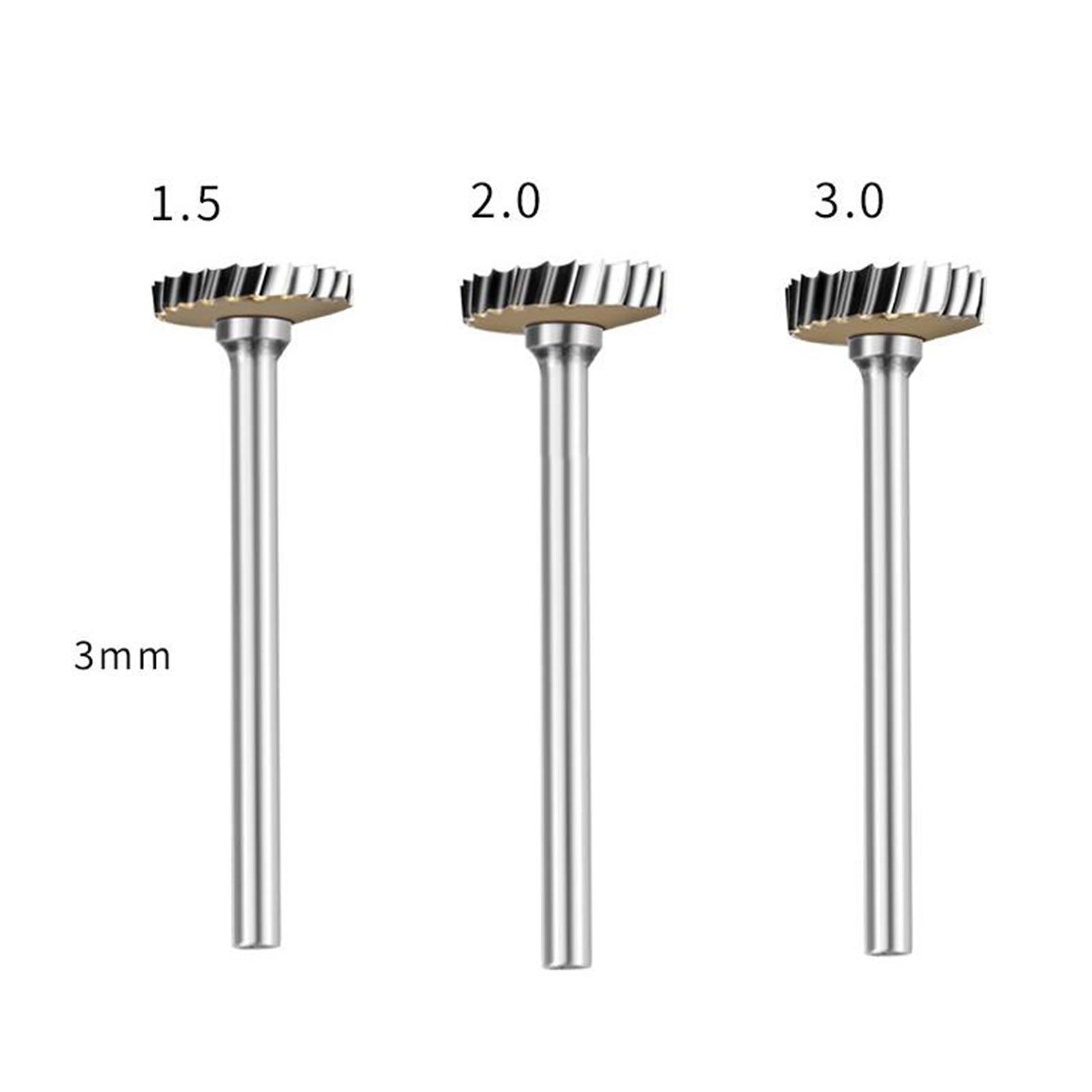Carbide Rotary Bit Milling Cutter T-Shaped Tungsten Steel for 3mm Handle TA