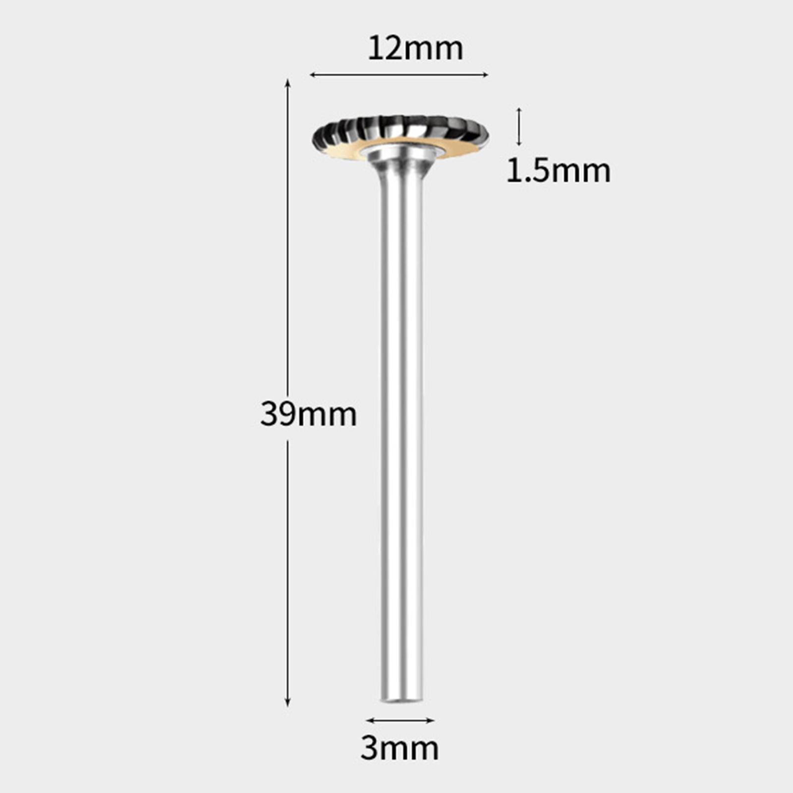 Carbide Rotary Bit Milling Cutter T-Shaped Tungsten Steel for 3mm Handle T1
