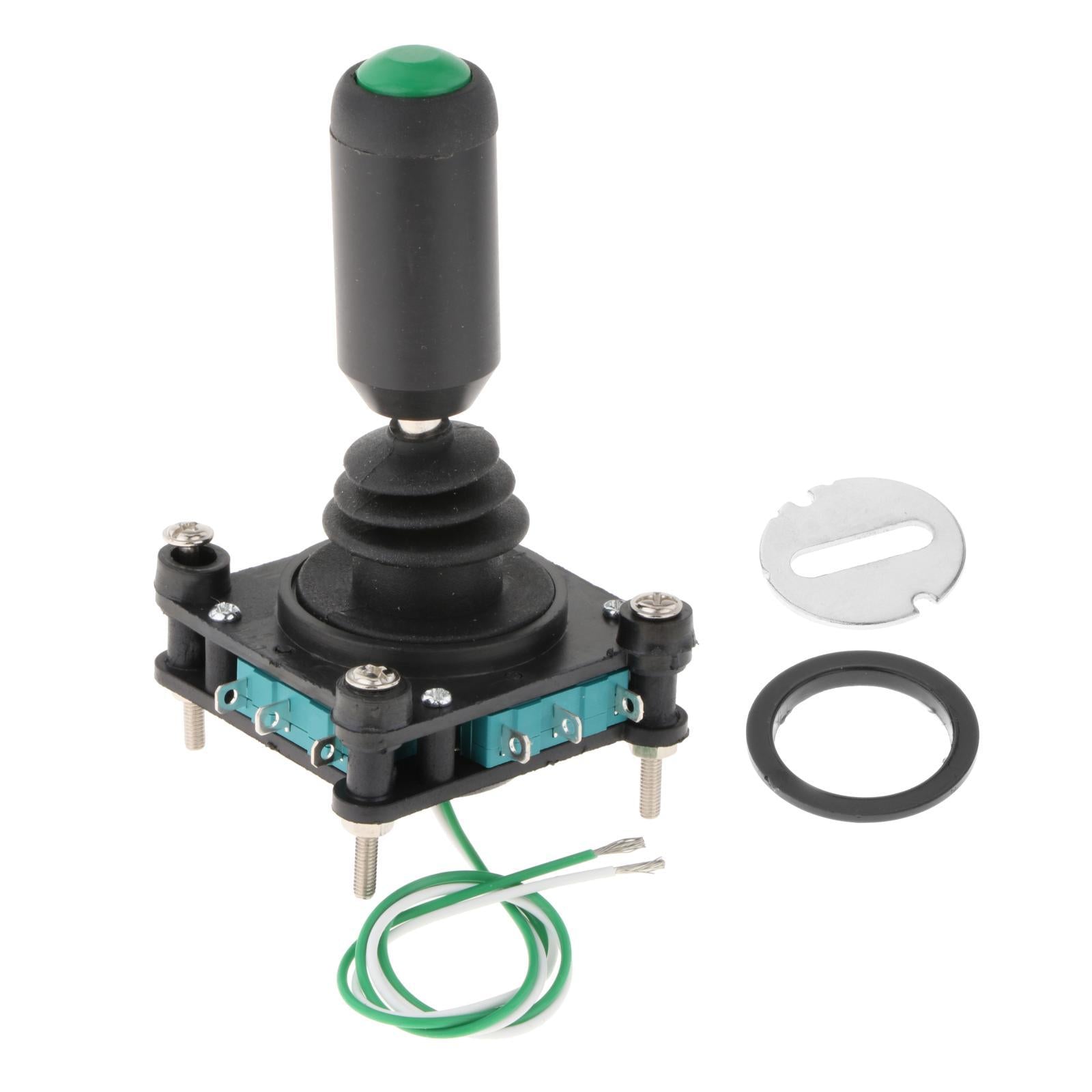 240V 5A 4NO 4NC Momentary 2.5mm Fixing Thread Joystick Switch SCV4-YQ-05R2G