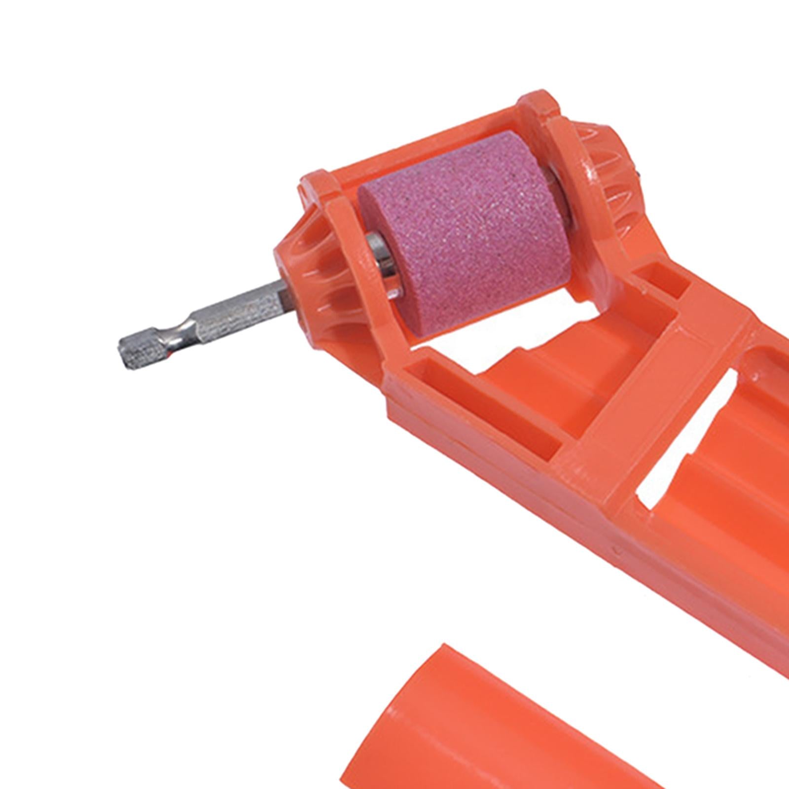 Grinding Wheel Drill Bit Sharpener with Wrench Hand Tools for Metal Working Orange