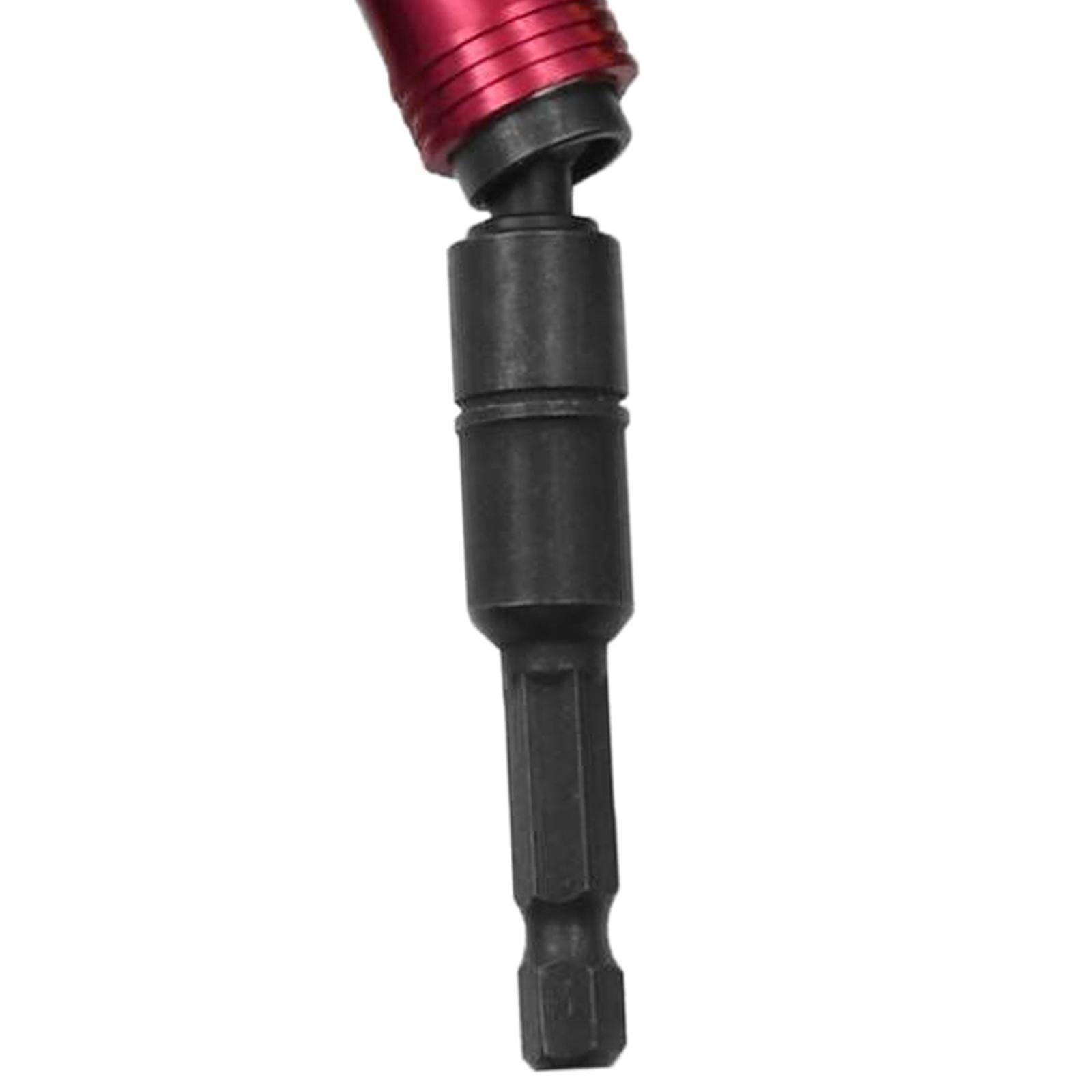 Magnetic Pivoting Bit Tip Swivel Screw Bit Steel Accessory Drill Holders Black Red