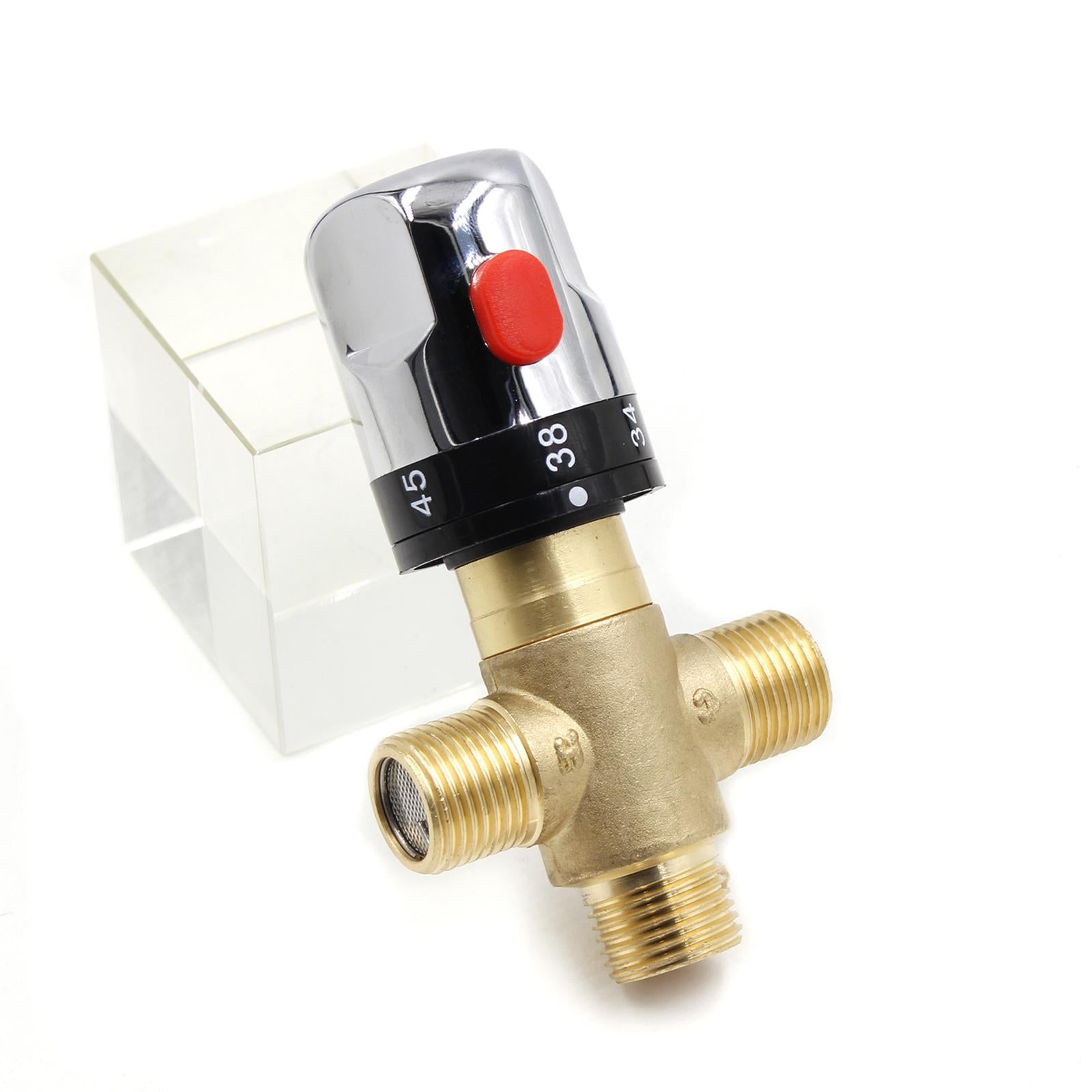Brass Thermostatic Valve Plumbing Fixtures Dn15 for Bathroom Kitchen Bidets