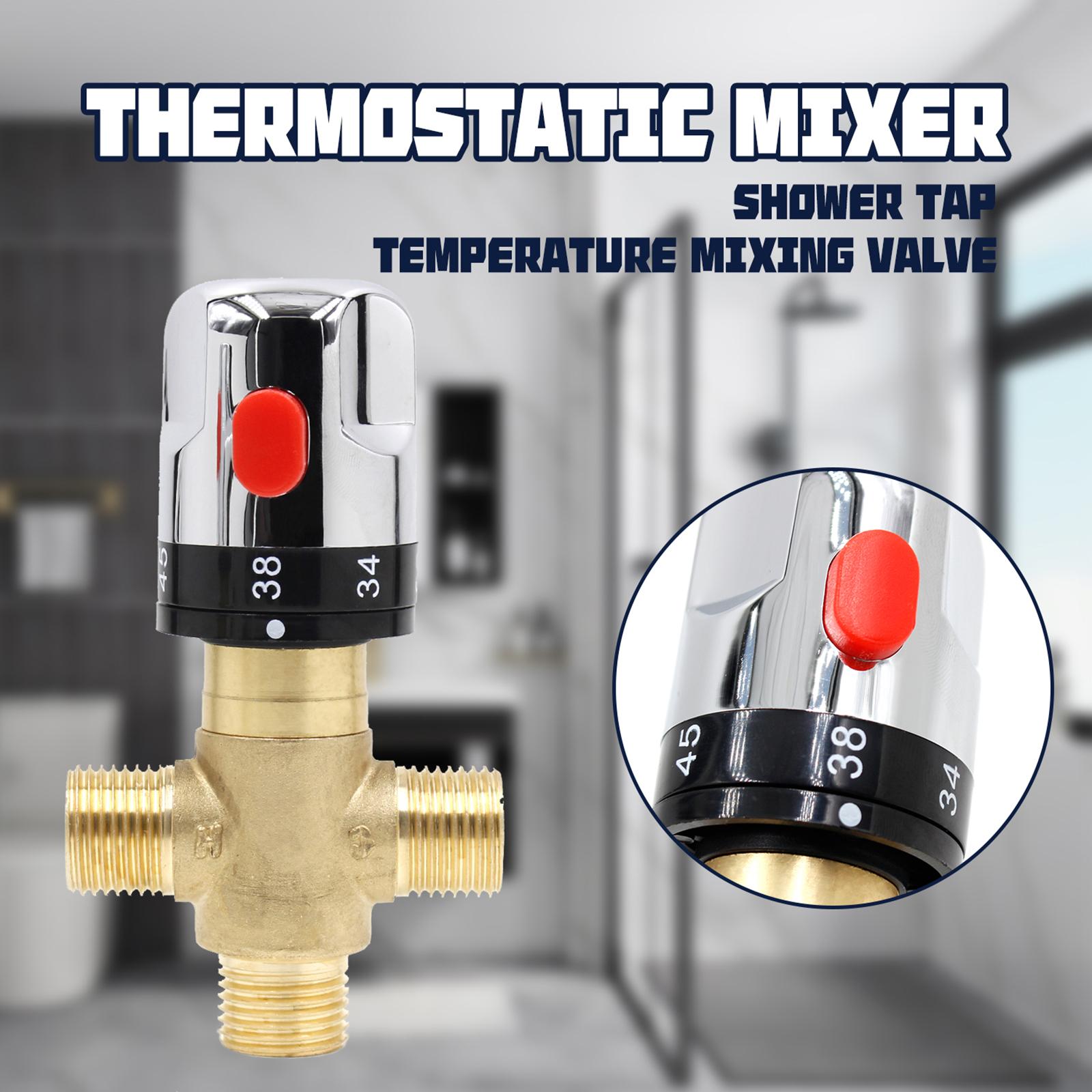 Brass Thermostatic Valve Plumbing Fixtures Dn15 for Bathroom Kitchen Bidets