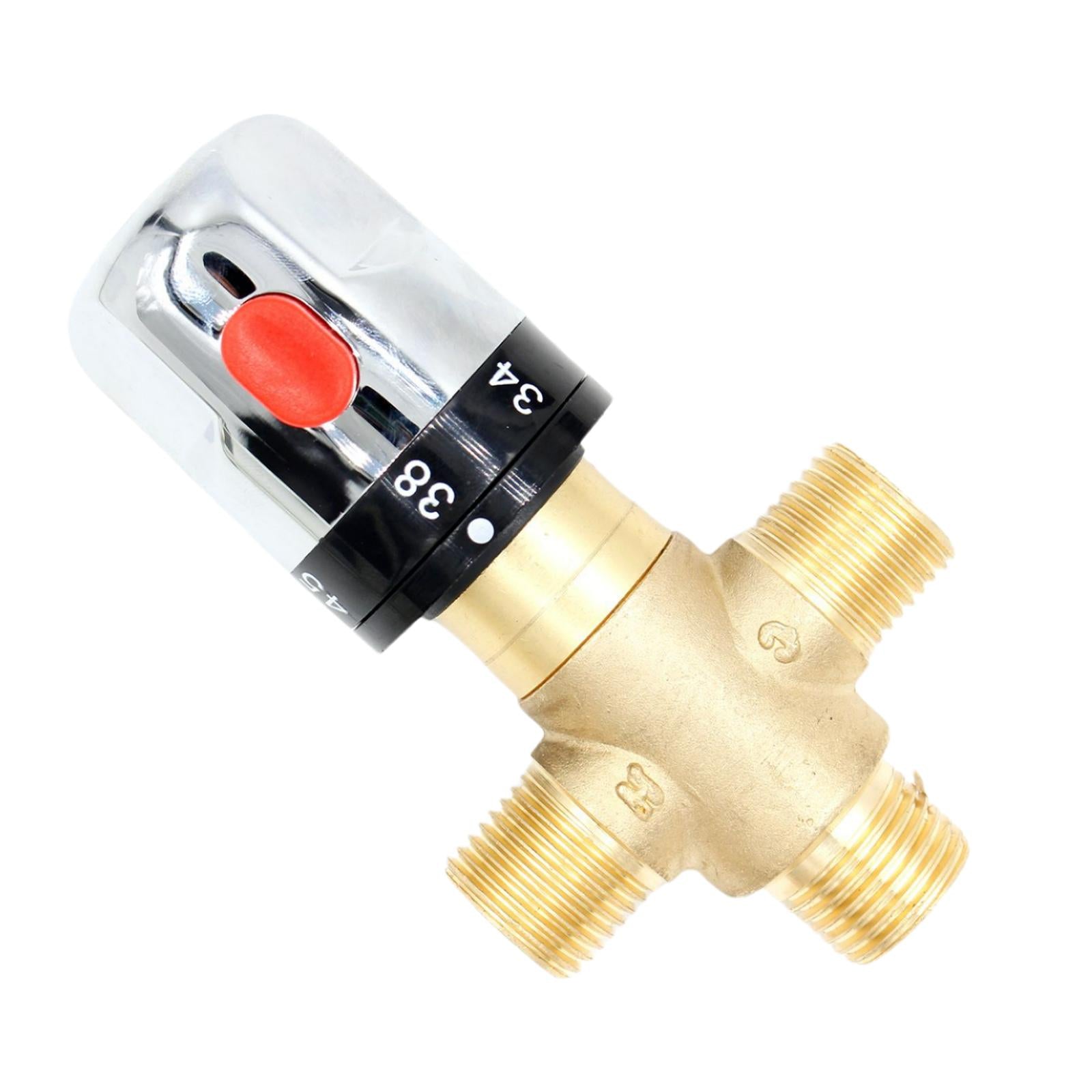 Brass Thermostatic Valve Plumbing Fixtures Dn15 for Bathroom Kitchen Bidets