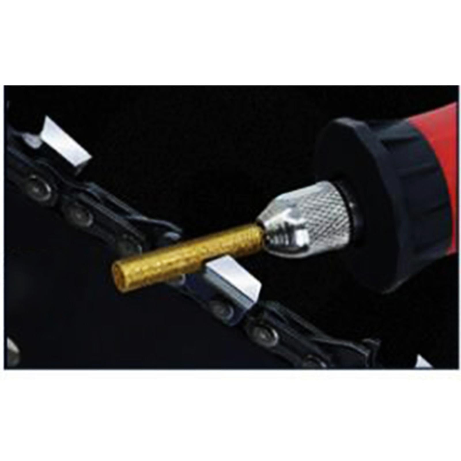 12Pcs Diamond Chainsaw Sharpener Bits Grinding Bits Burr Gold 4.8mm