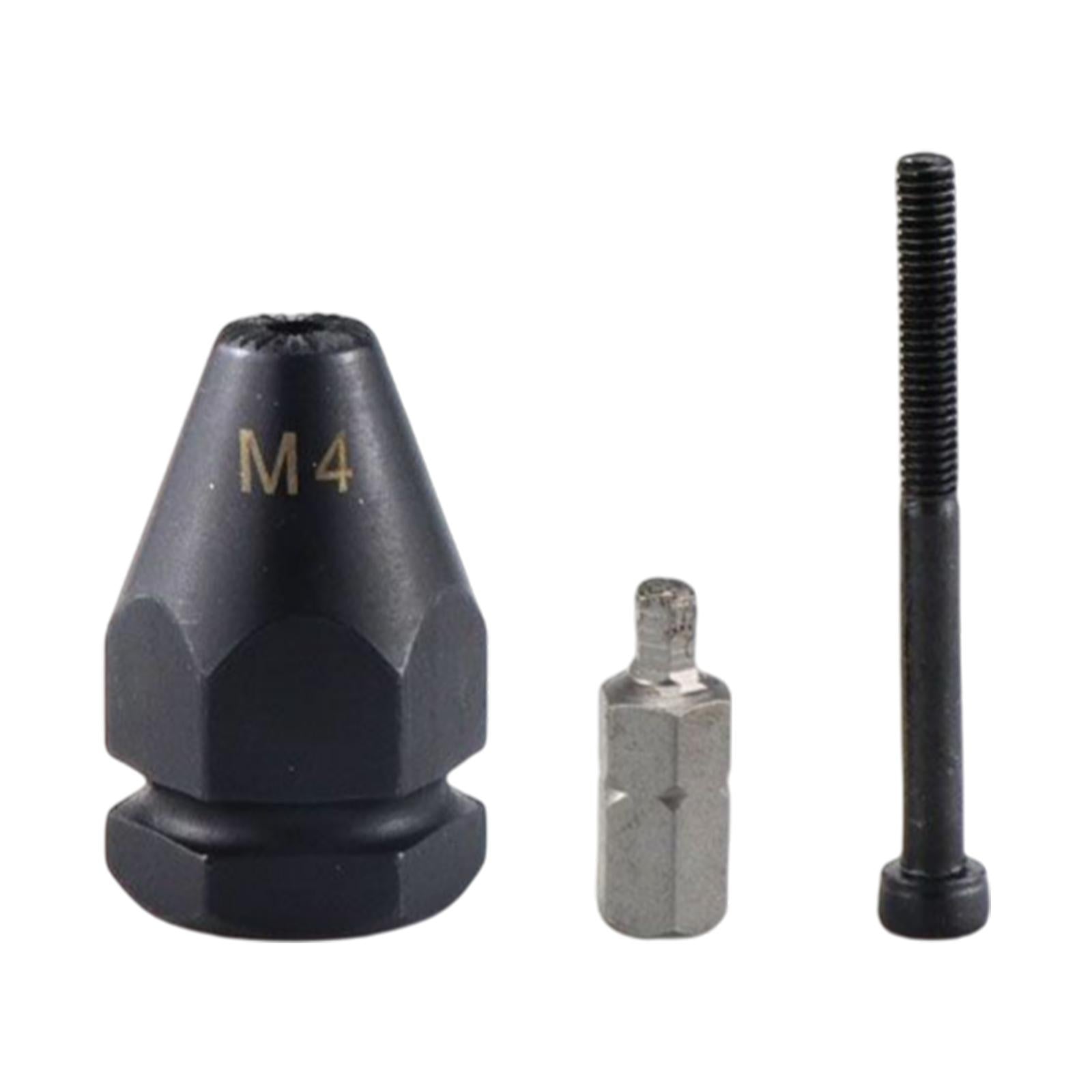 Electric Rivet Gun Adapter Converter M 3 to M 12 Nut Tool Kit M4