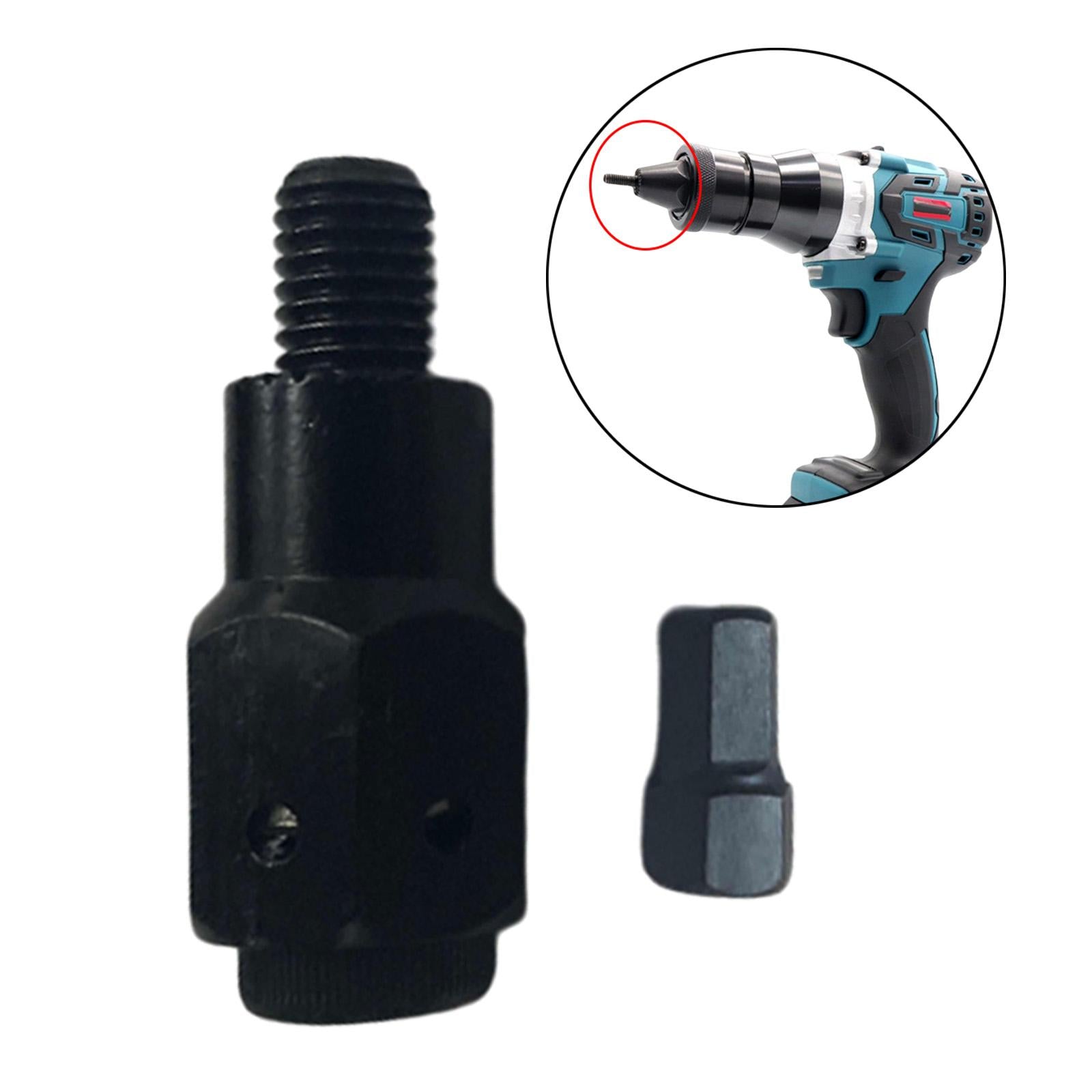 Electric Rivet Gun Adapter Converter M 3 to M 12 Nut Tool Kit M12