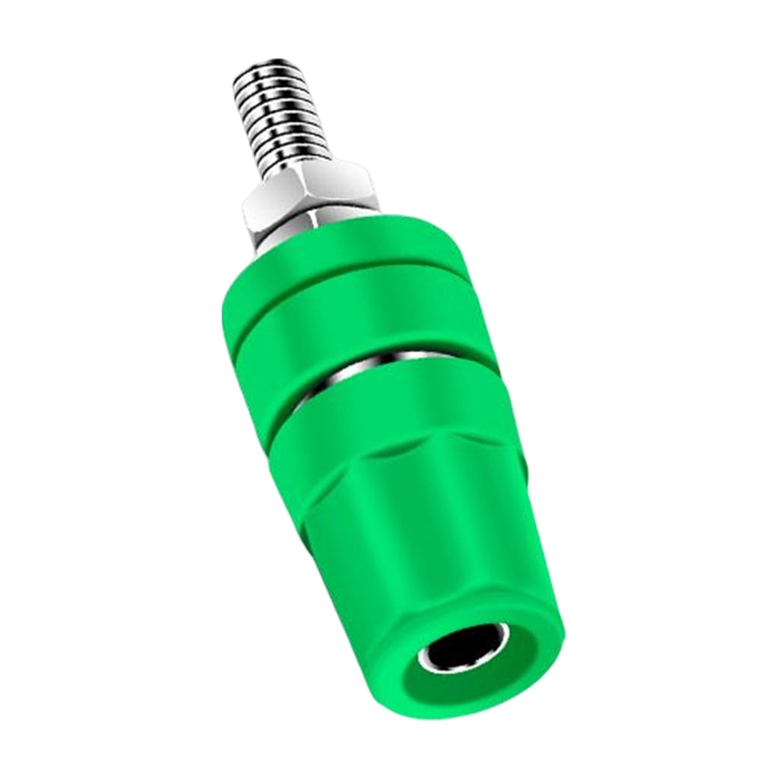 M4x36 Pure Copper Terminal Banana Socket 60V 24A for Home Audio Accessories Green