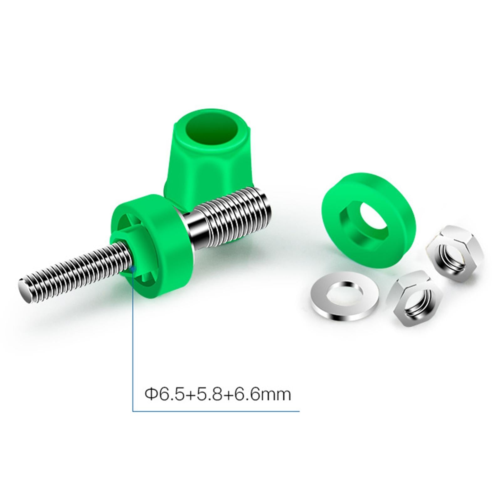 M4x36 Pure Copper Terminal Banana Socket 60V 24A for Home Audio Accessories Green