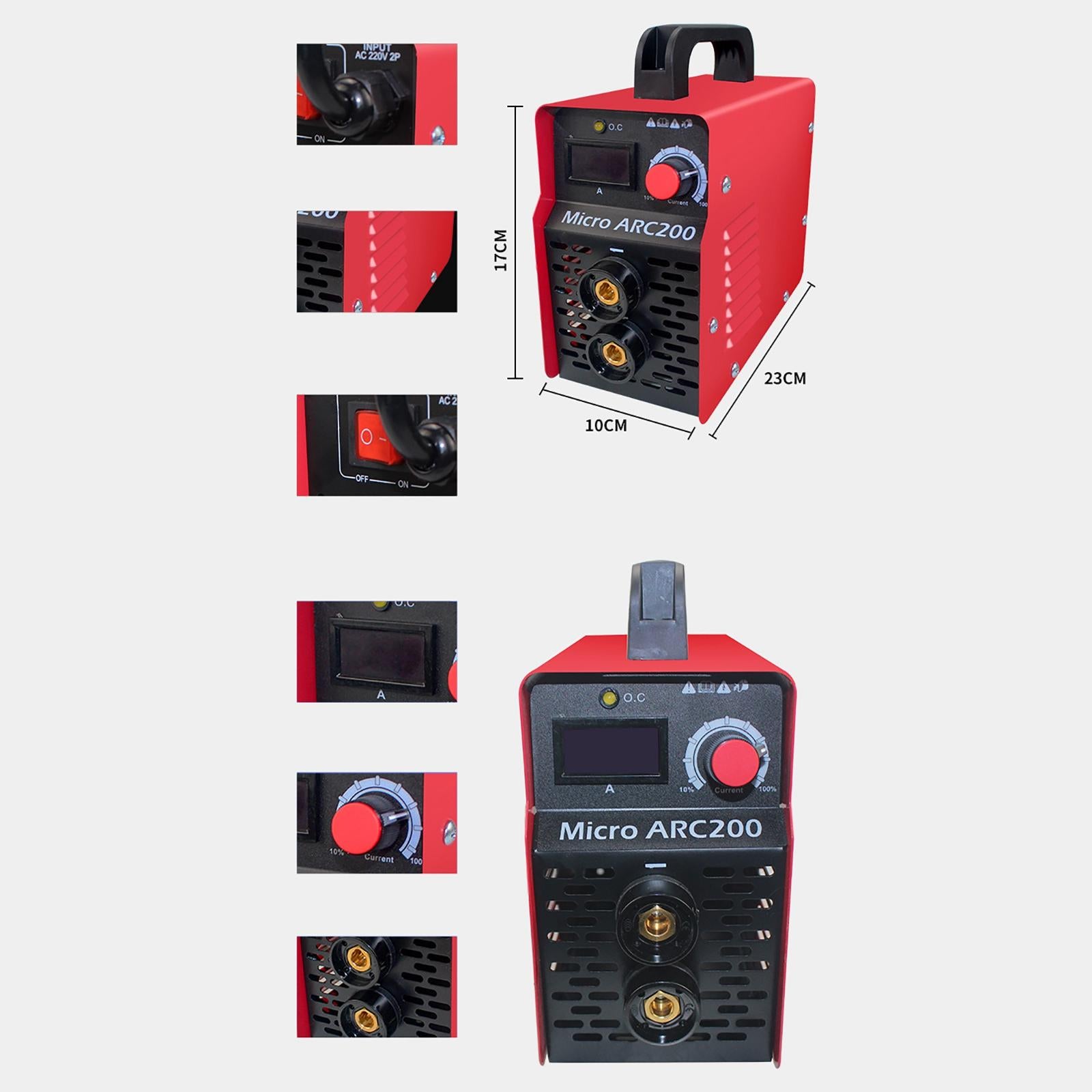 Portable ARC Welder Inverter Multifunctional 200A for ARC200T-1 Appliances