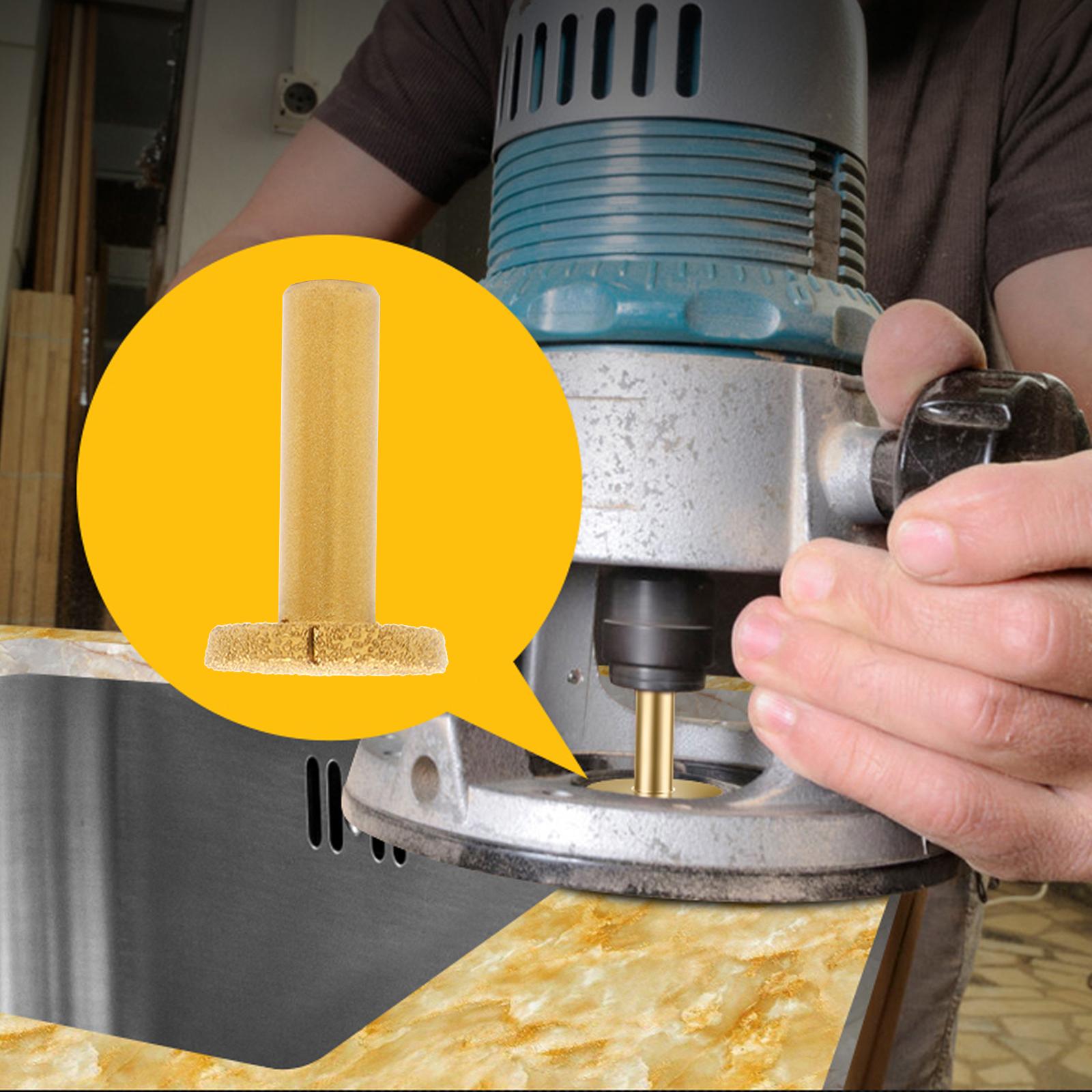 Diamond Rounding Cutter Router Bits Stone Trimming Milling Cutter 12