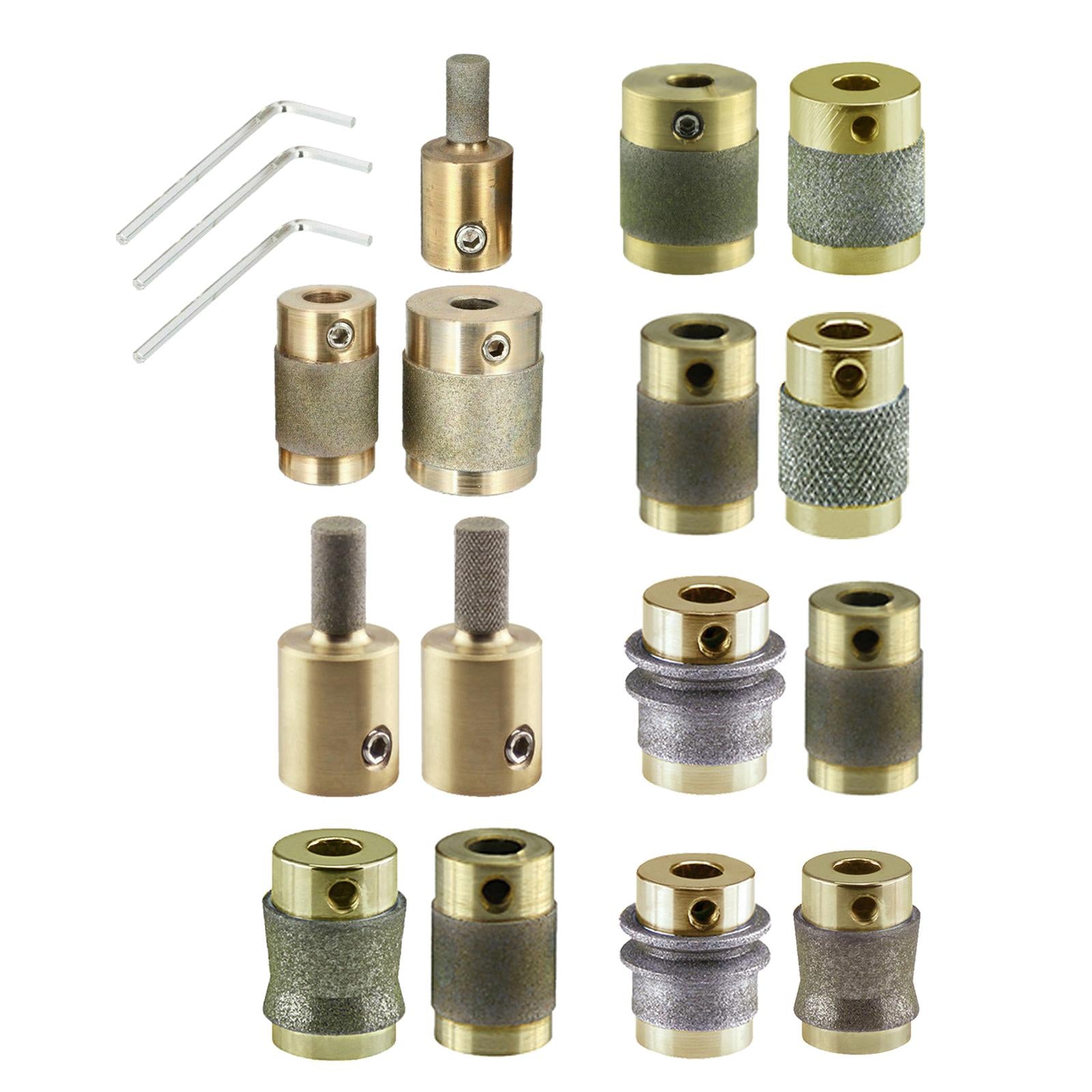 Stained Glass Diamond Grinder Bit Grinding Wheel for Glass Grinder Set A